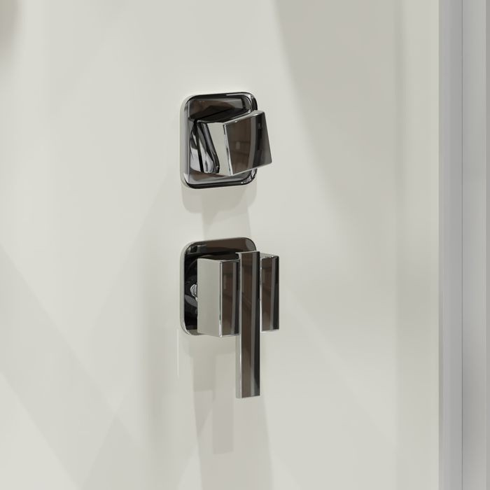 Душ.каб. Niagara Standart ST80/15Q (80х80х215) квадрат,поддон 15см,распашная,проф.белый,3 мест - Изображение №4