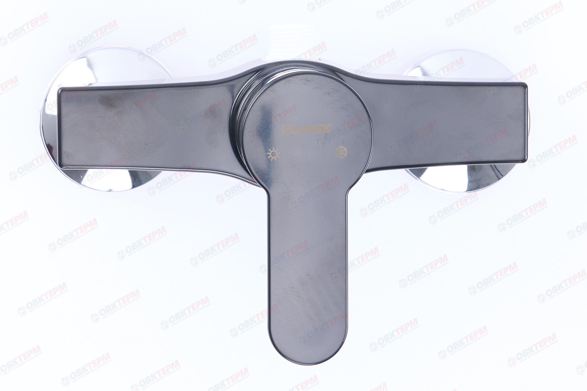 Смеситель д/душ.кабины PLAMIX Mario-003 Black, (Ø40, без шланга и лейки) (30шт/ящ) - Изображение №2