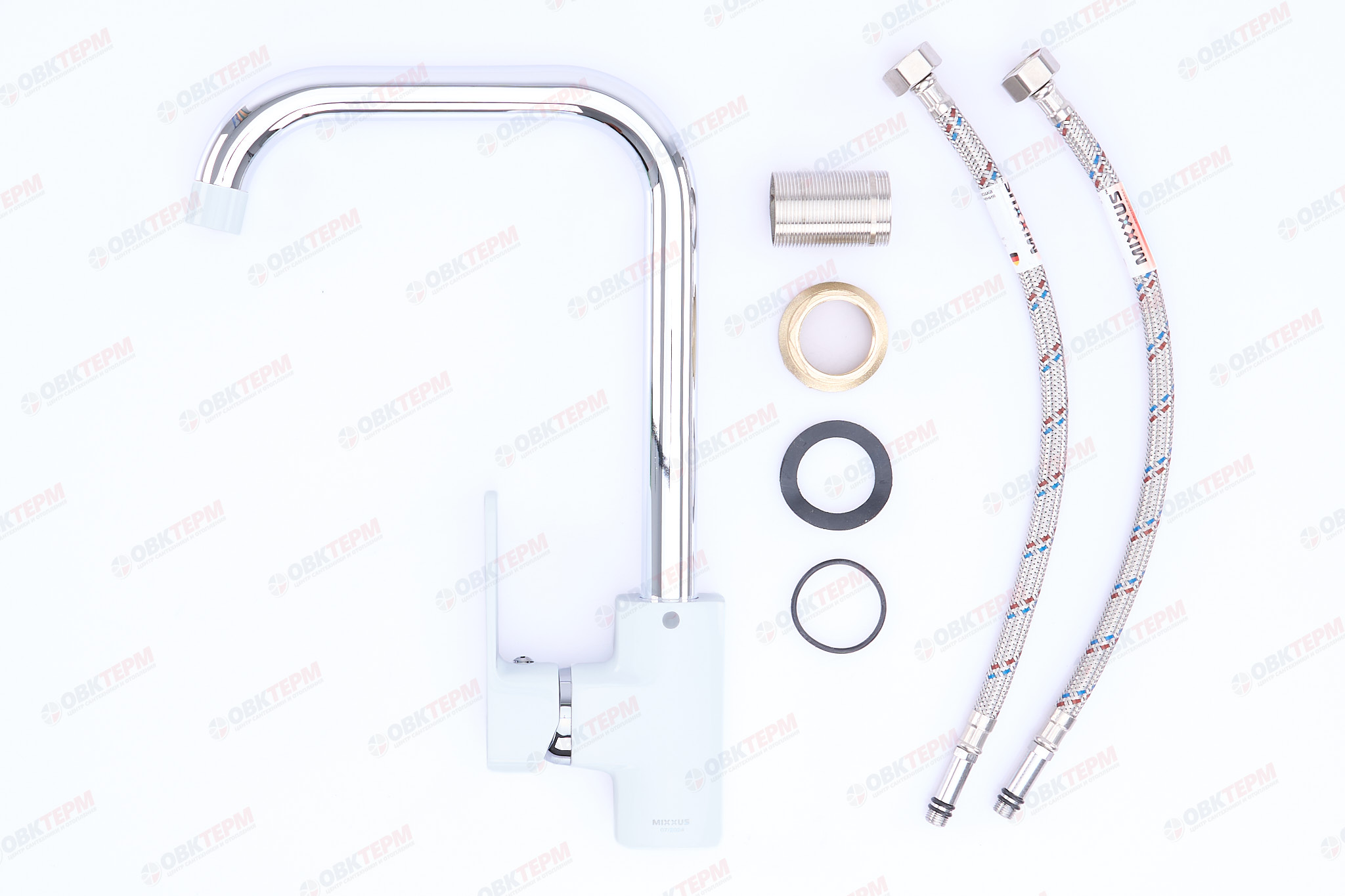 Смеситель д/кухни MIXXUS MISSOURI 014-G  Ø35  (WHITE) (10 шт/ящ) - миниатюра №6