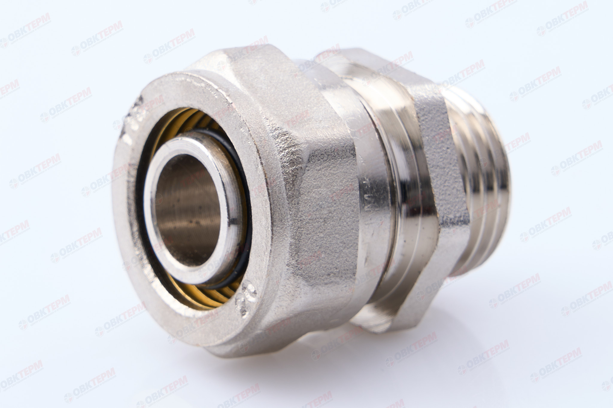 Соединитель  обжимной TIM  20*1/2"н           (10уп110ящ) - Изображение №1