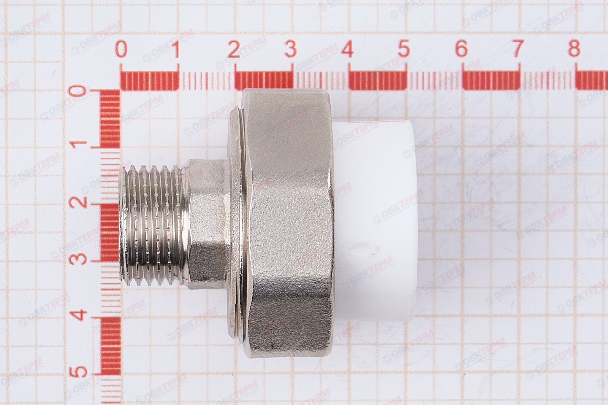 Разборное соединение   25 *  1/2"  Н   БЕЛАЯ          (PRO AQUA)    (50/10) - миниатюра №6