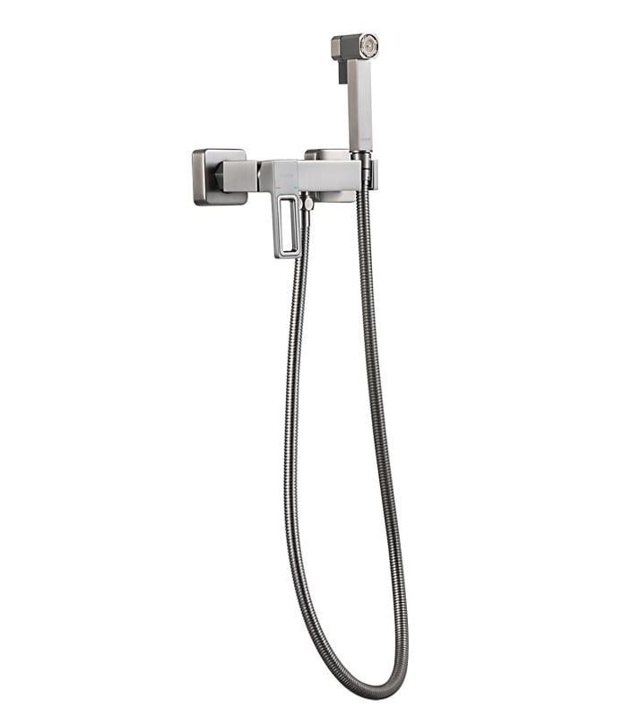 Смеситель с гигиеническим душем GAPPO G2017-9 латунь /оружейная сталь - Изображение №1