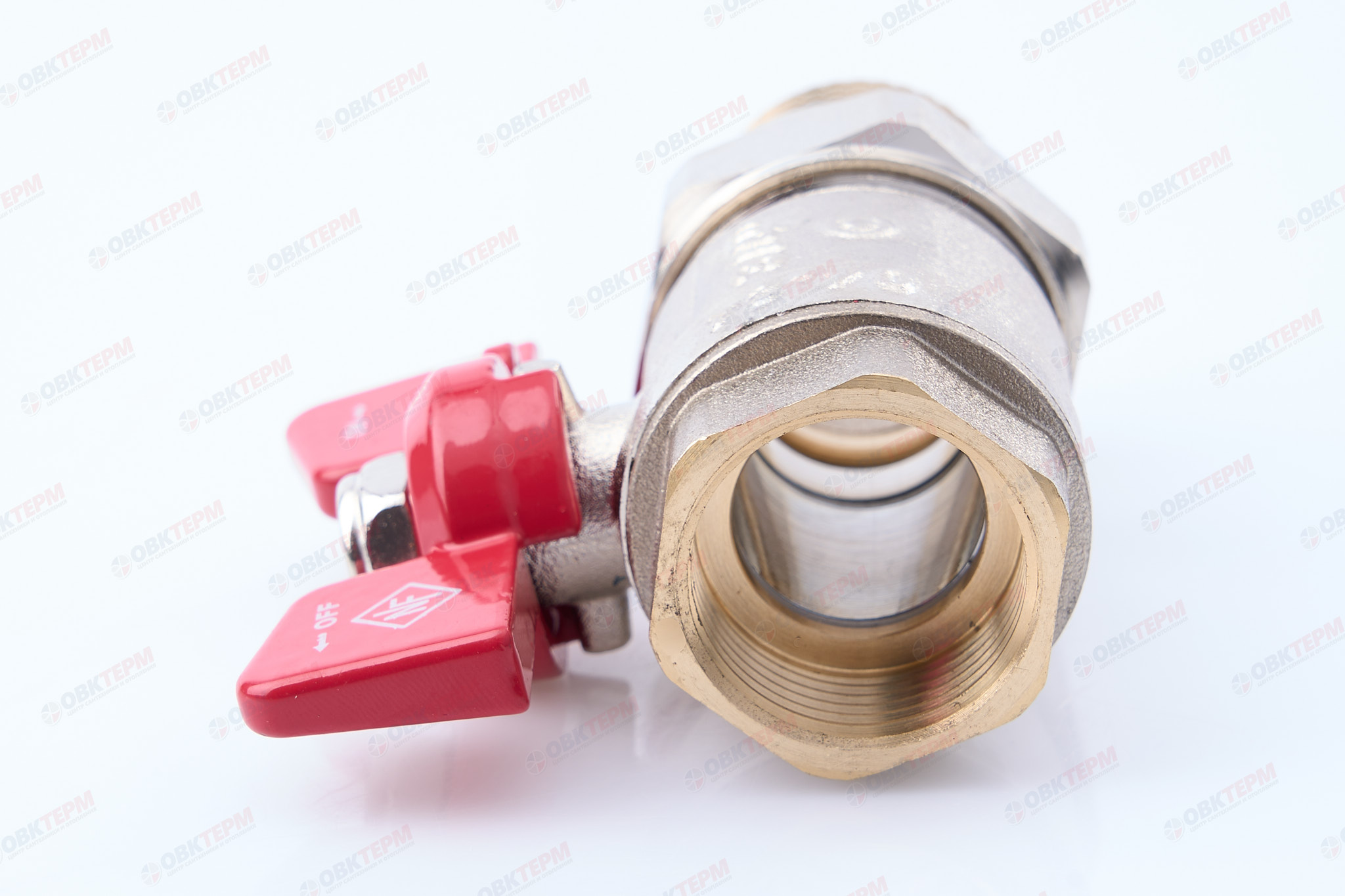 Кран шаровый  с американкой  NOLF Classic        3/4" ВН   бабочка    ПРЯМОЙ  (64/8) - миниатюра №6