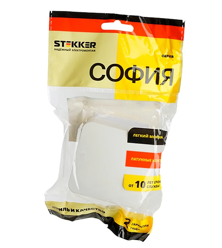 Выключатель открытой установки 1-клавишный, 250В, 10А, IP20, серия София, белый, MSW10-10-01 - Изображение №3