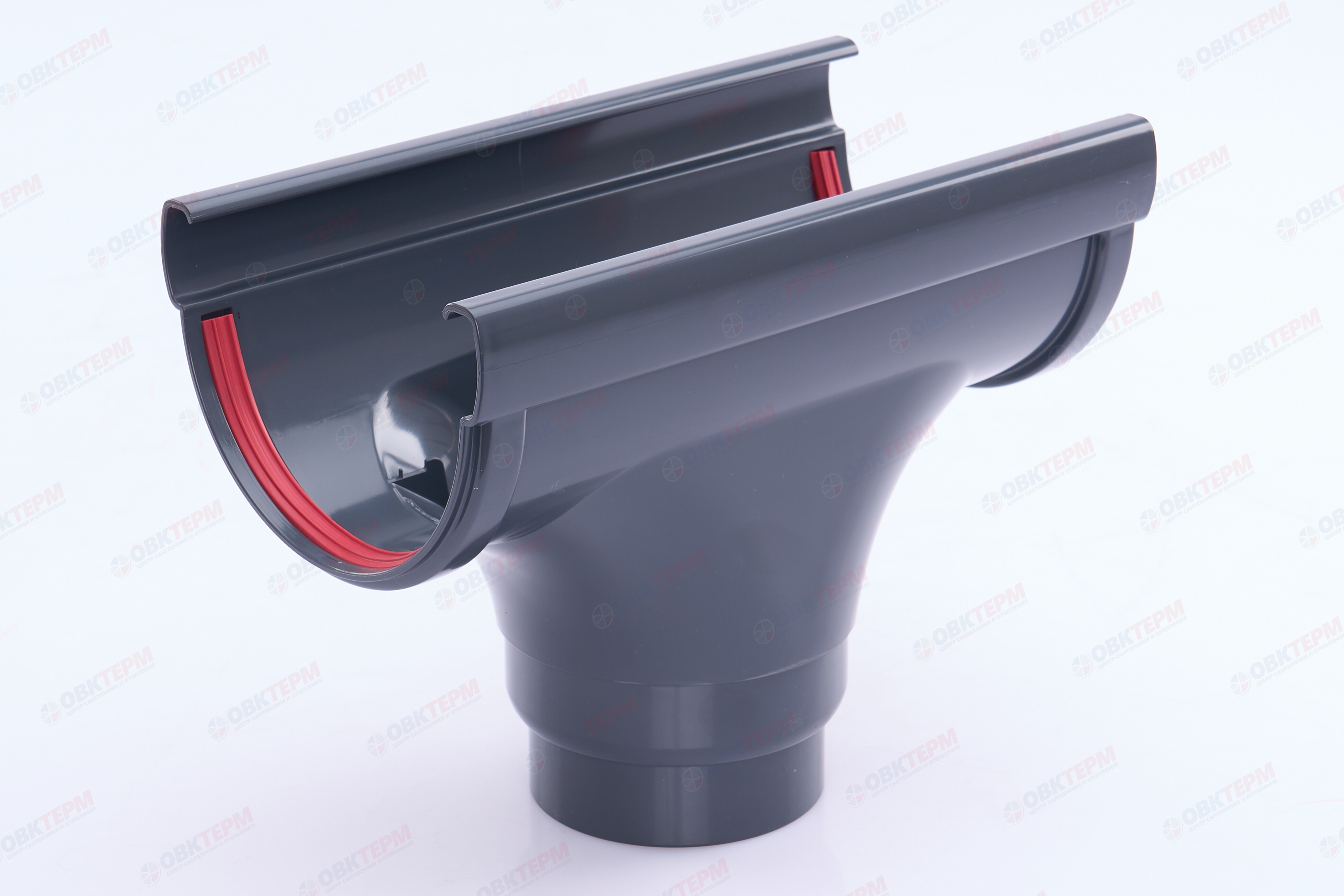 Воронка Дизайн 135 ПВХ Grand Line графит (RAL 7024) (уп. 10шт) - Изображение №2