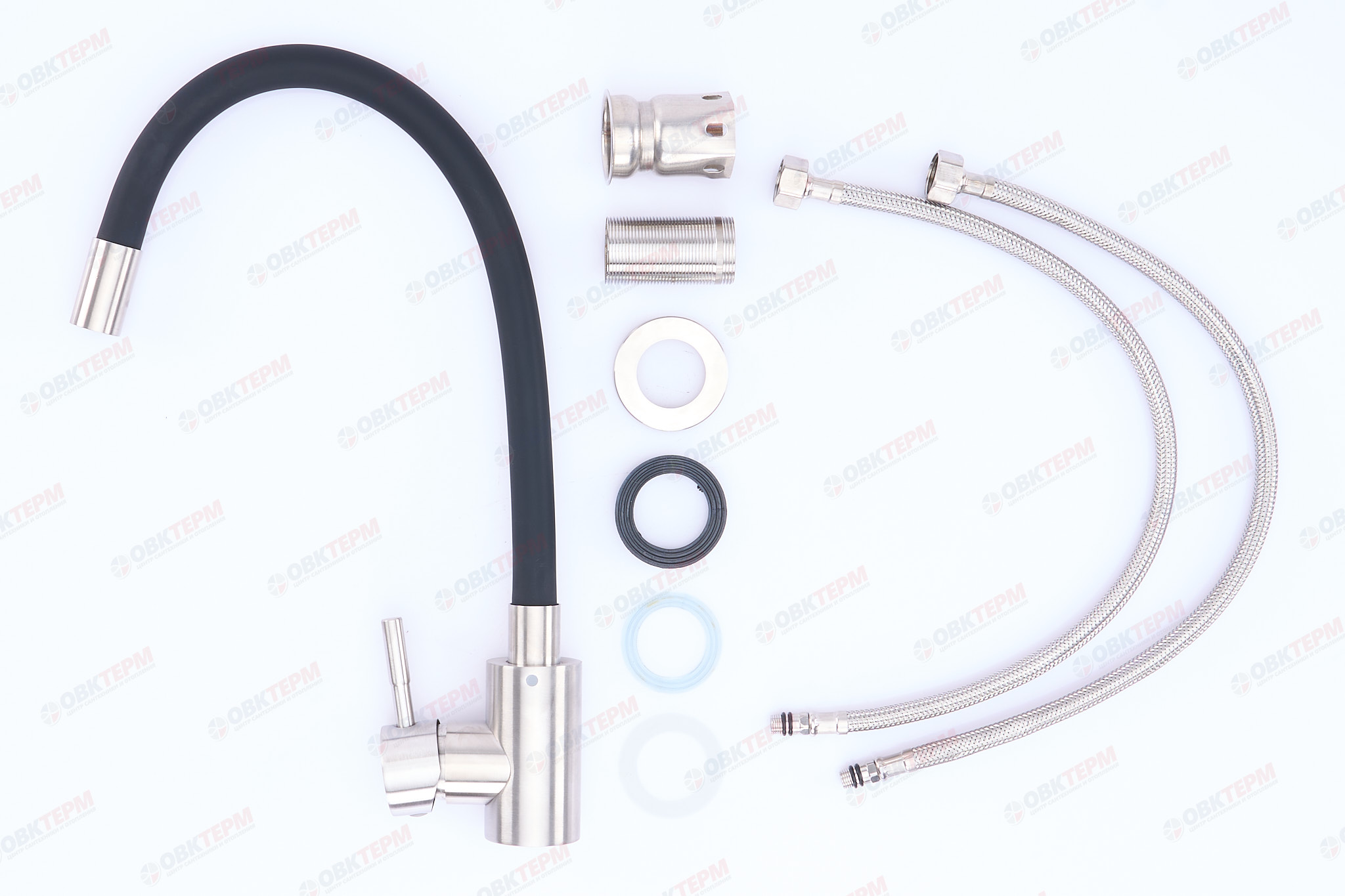 Смеситель д/кухни нерж/сталь REFLECTOR CHAMPION SUS-011 (ЧЕРНЫЙ) (10 шт/ящ) - миниатюра №3