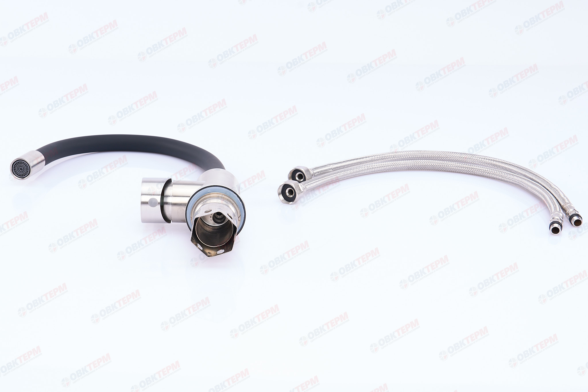 Смеситель д/кухни нерж/сталь REFLECTOR CHAMPION SUS-011 (ЧЕРНЫЙ) (10 шт/ящ) - миниатюра №4