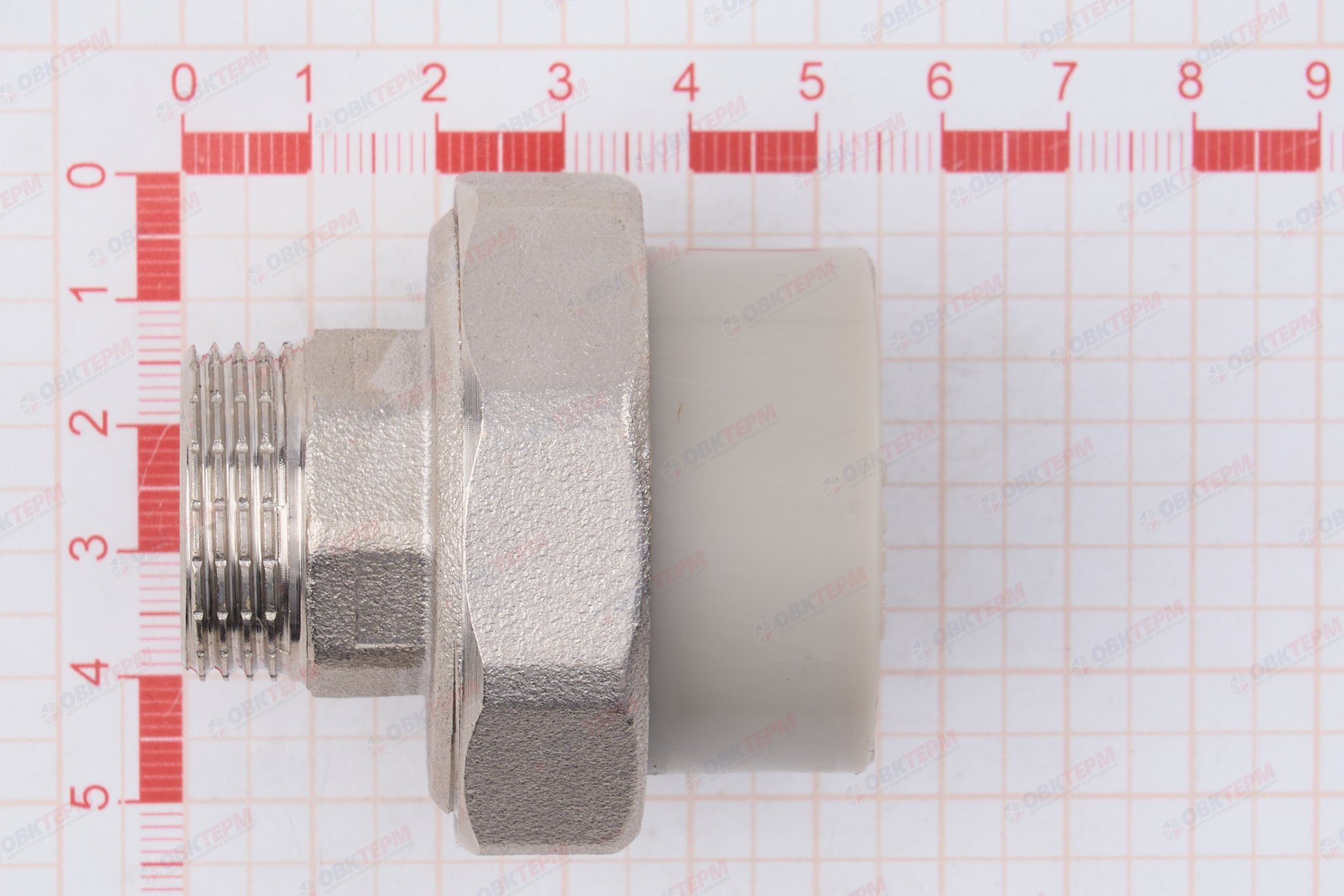 Разборное соединение   32 *  3/4"  Н    СЕРОЕ PP-R    (RTP)    (80/10) - миниатюра №6