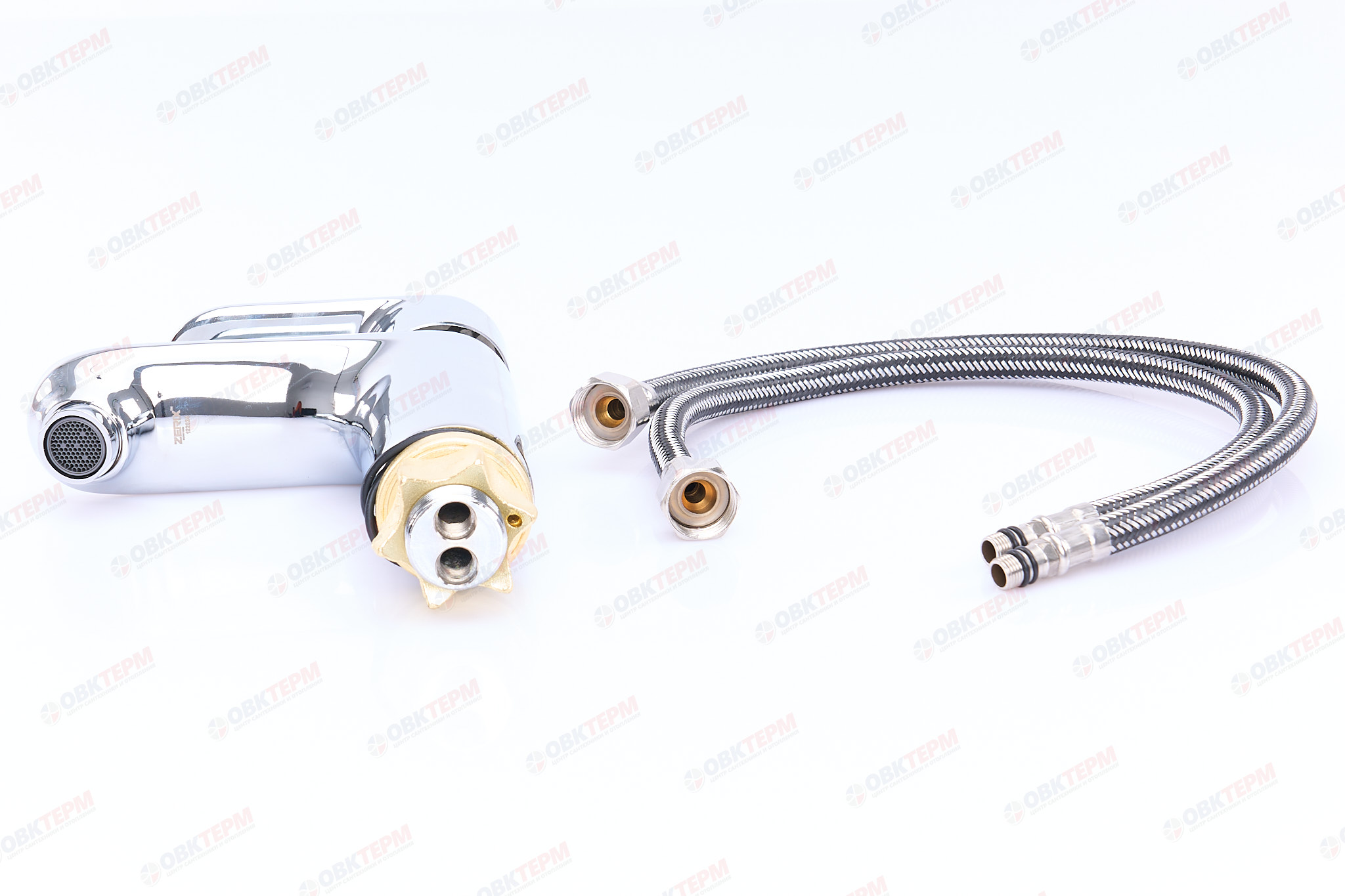 Смеситель д/умывальника ZERIX JEX-A450 ГАЙКА (10 шт/ящ) - миниатюра №5