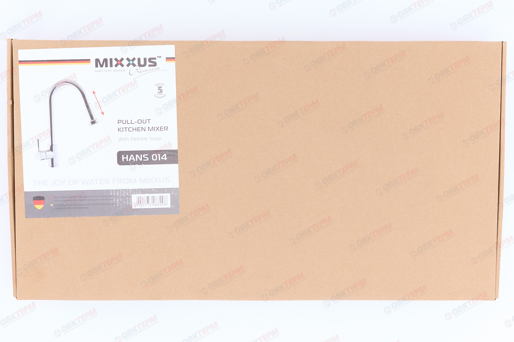 Смеситель д/кухни MIXXUS PREMIUM HANS 014 Ø40 с выдвижной лейкой (5 шт/ящ) - миниатюра №7
