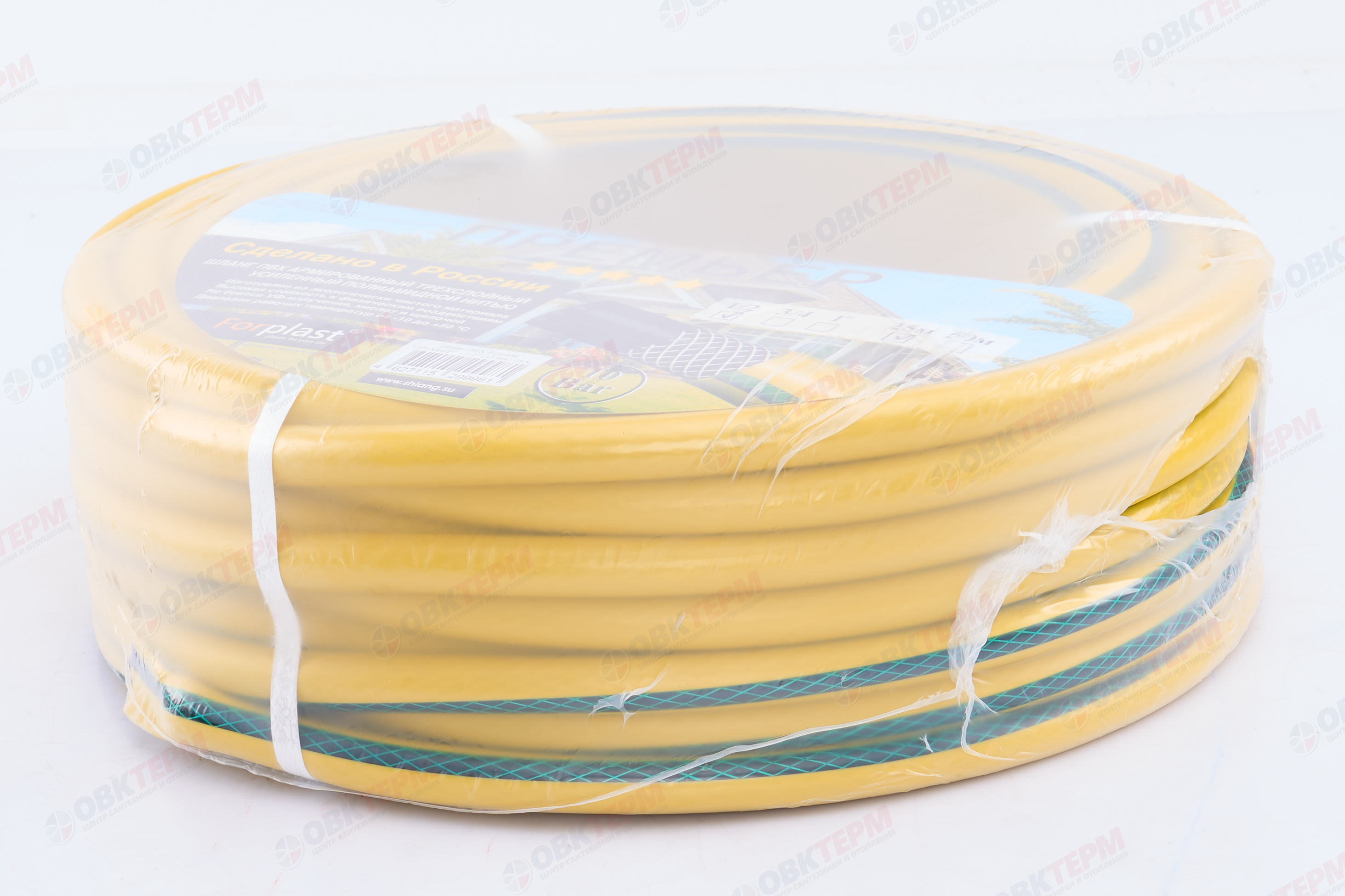 Шланг поливочный "Премьер"   1/2"   ПВХ    3-х слойный,армированный (25м) - Изображение №4