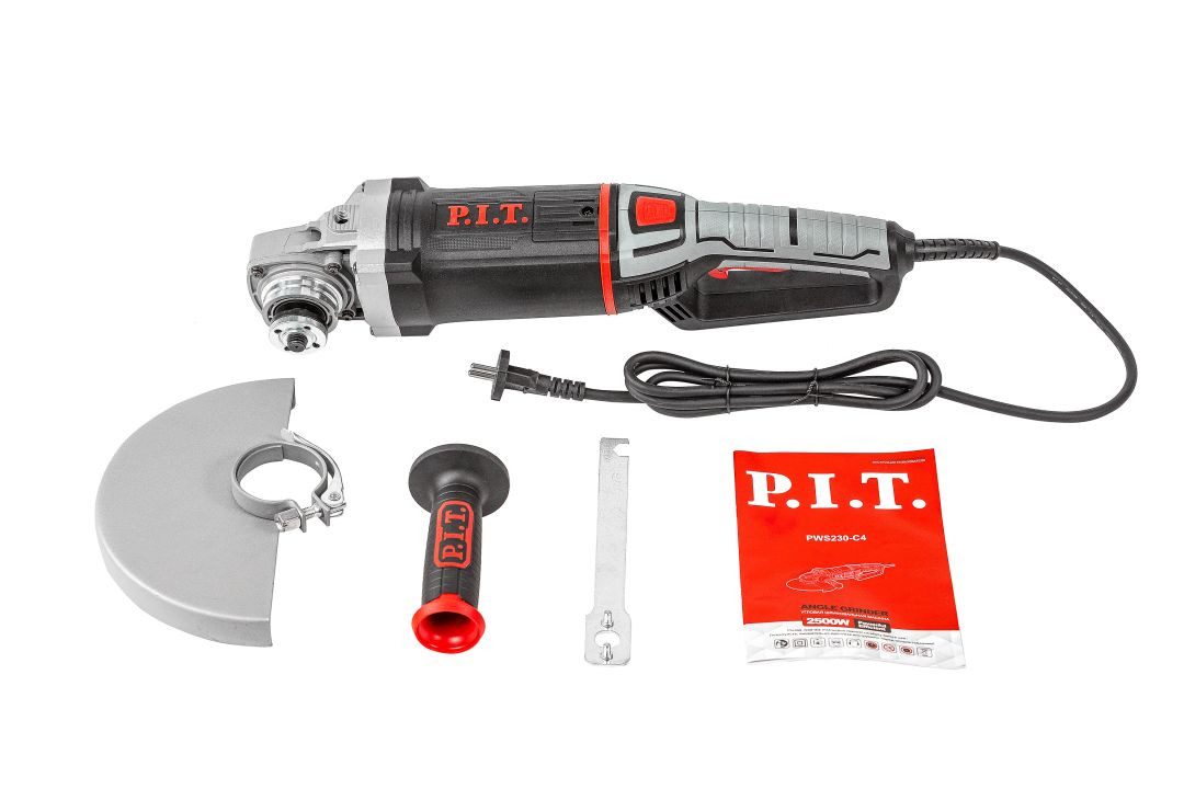 Углошлифовальная машина P.I.T. PWS230-C4 230мм, 2,5кВт, плавный пуск - Изображение №2