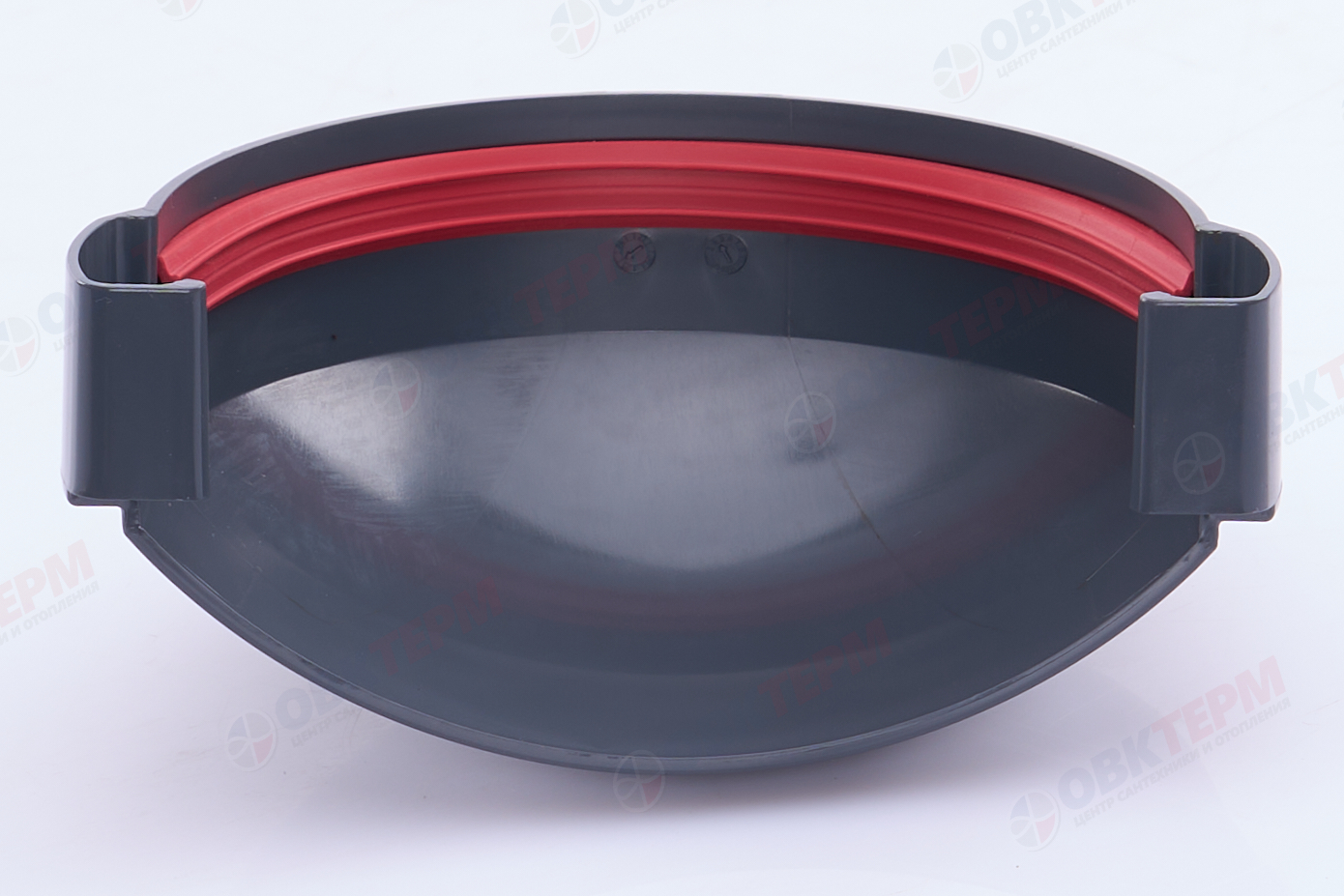 Заглушка желоба Дизайн 135 ПВХ Grand Line графит (RAL 7024) (уп. 77шт) - Изображение №5