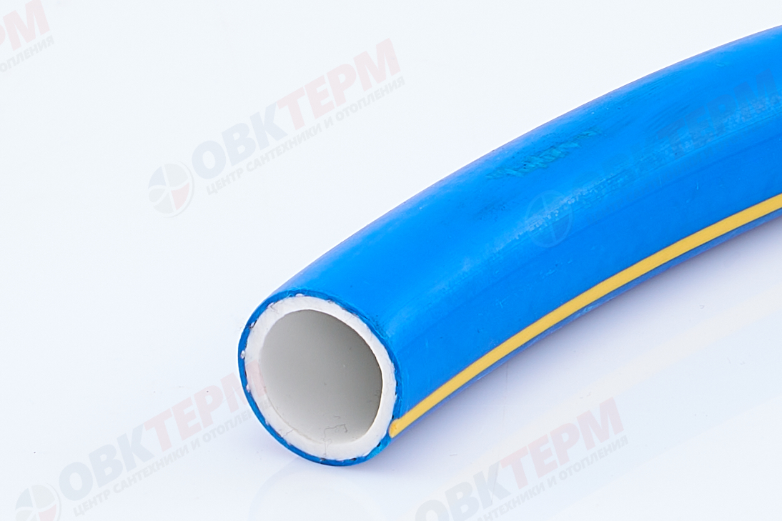 Шланг поливочный резиновый ТЭП AQUA FORSE с покрытием Soft Touch  синий 1/2"  3-слойный (25м) - Изображение №3