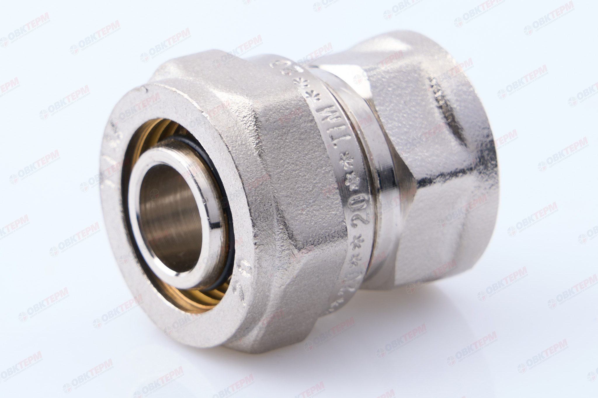 Соединитель  обжимной TIM  20*1/2"в      (10уп/90ящ) - Изображение №1