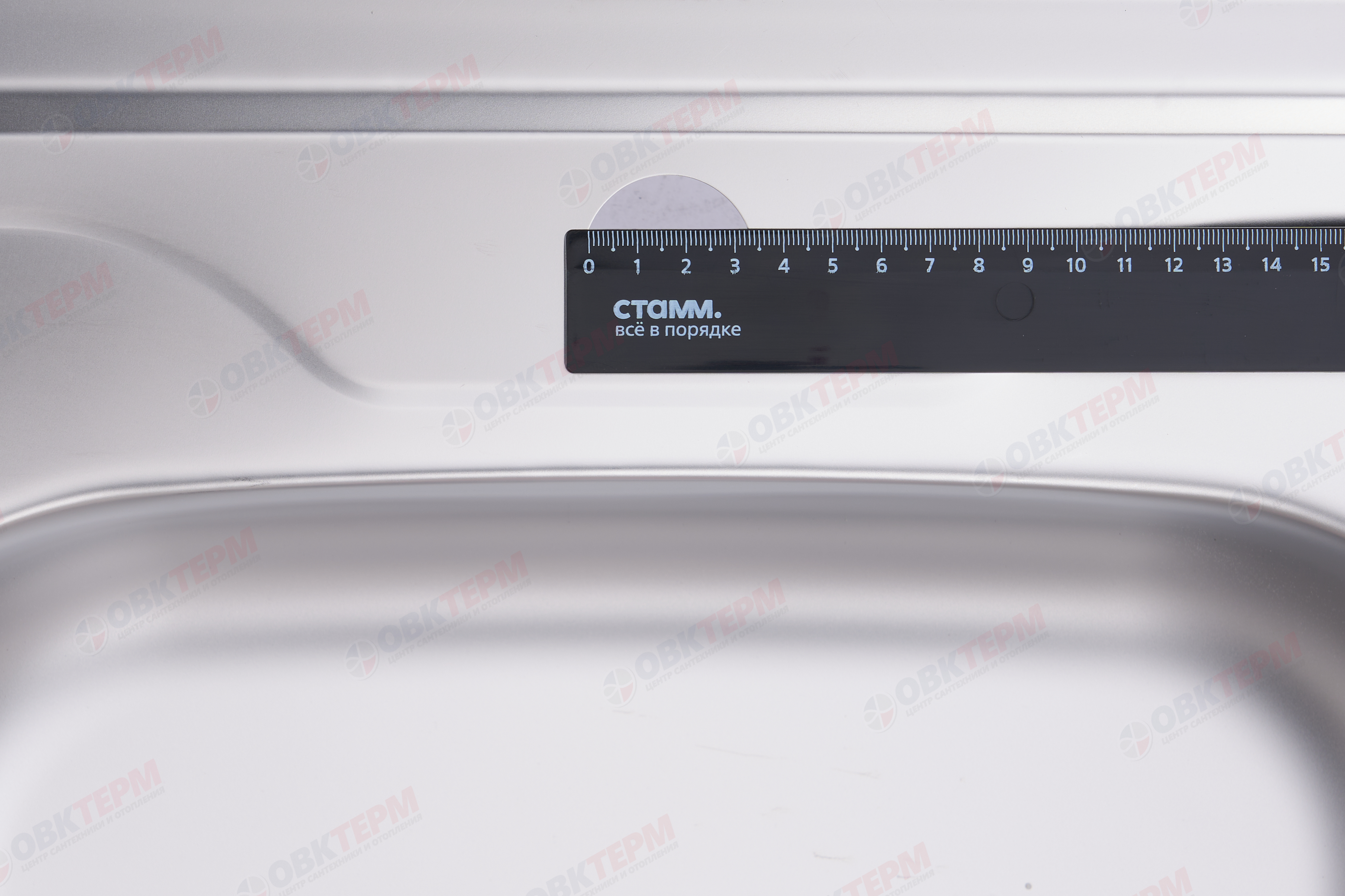 ZERIX мойка Z8060R-06-160E (SATIN) НАКЛАДНАЯ \ с сифоном (10шт/ящ) - миниатюра №10