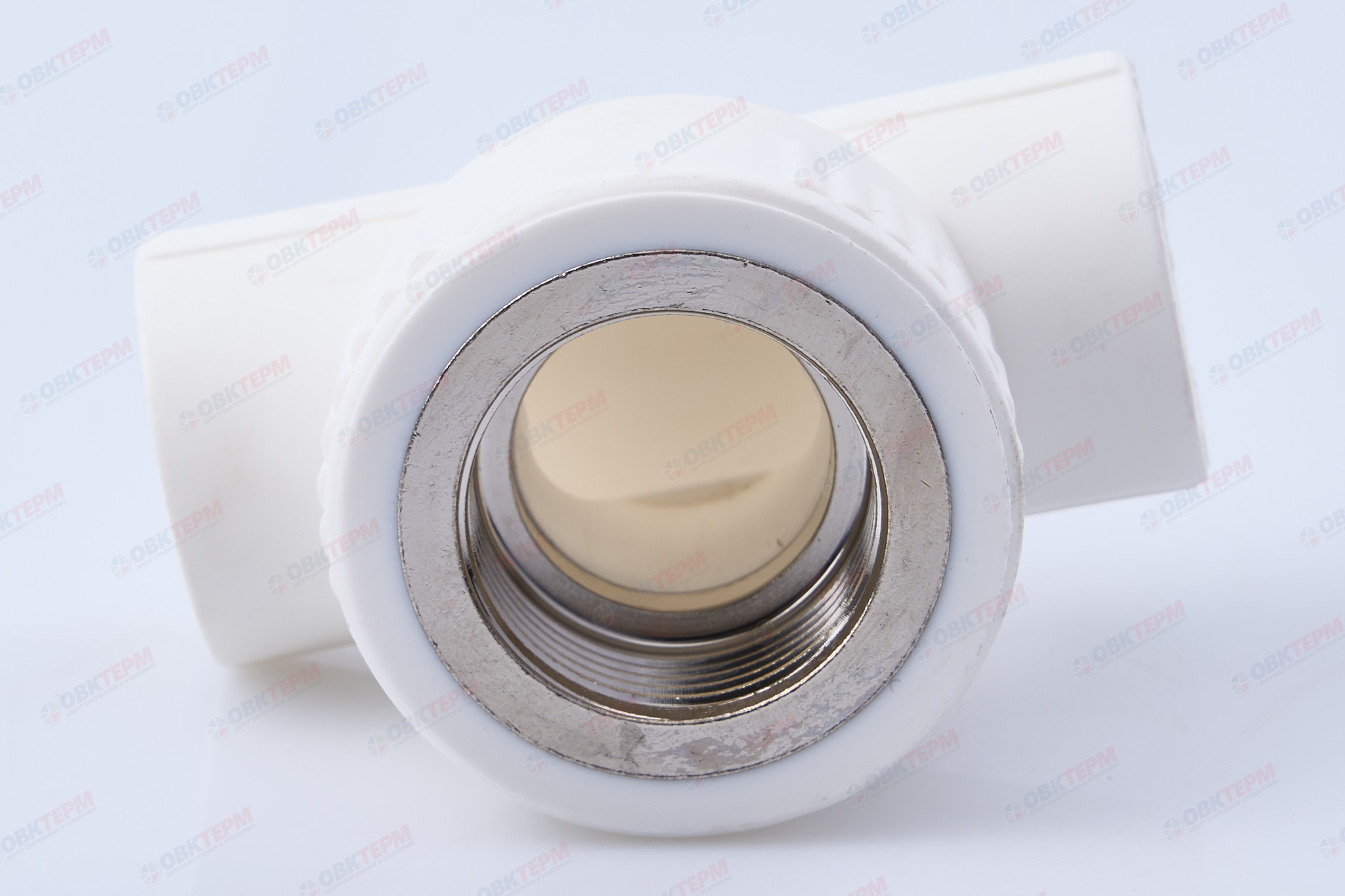 Тройник с МРВ 20 * 3/4" * 20      (белый)   (90/5)  (TIM) - миниатюра №4