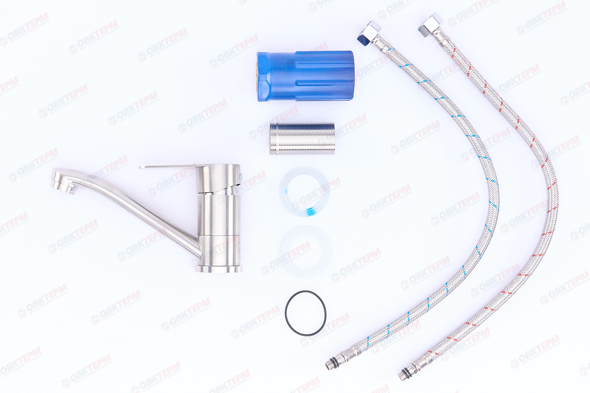 Смеситель д/умывальника FRAР F4548 сатин(Ø35, аэратор М24, на гайке) - миниатюра №5