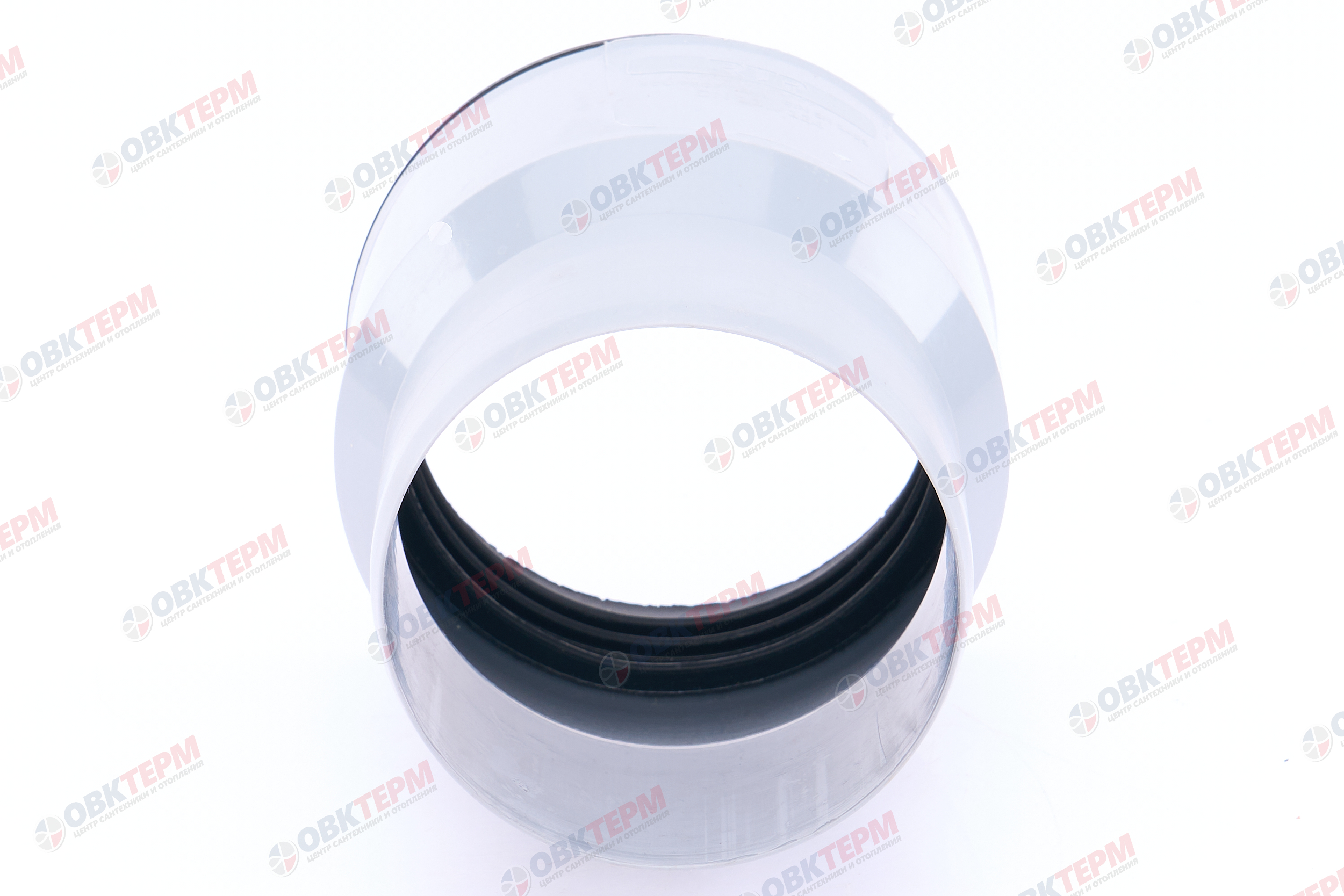 Переход с чугуна на пластик в комплекте с манжетой ВК ПП 110/124, серый,РТП ( 36шт) - Изображение №5