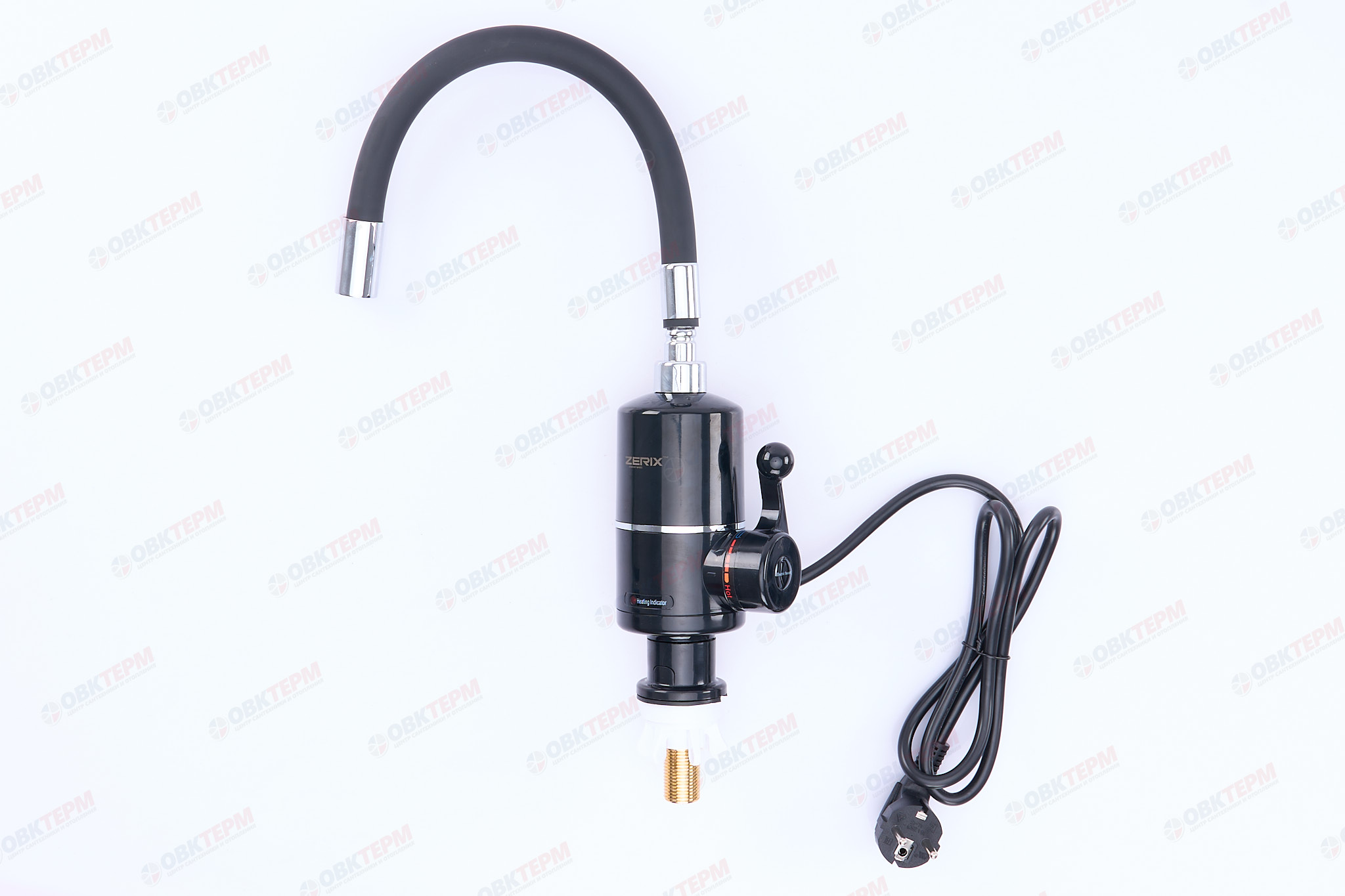 Водонагреватель на мойку ZERIX ELW06-F-B BLACK  /силикон излив /3 kW  (12шт/ящ) - Изображение №2