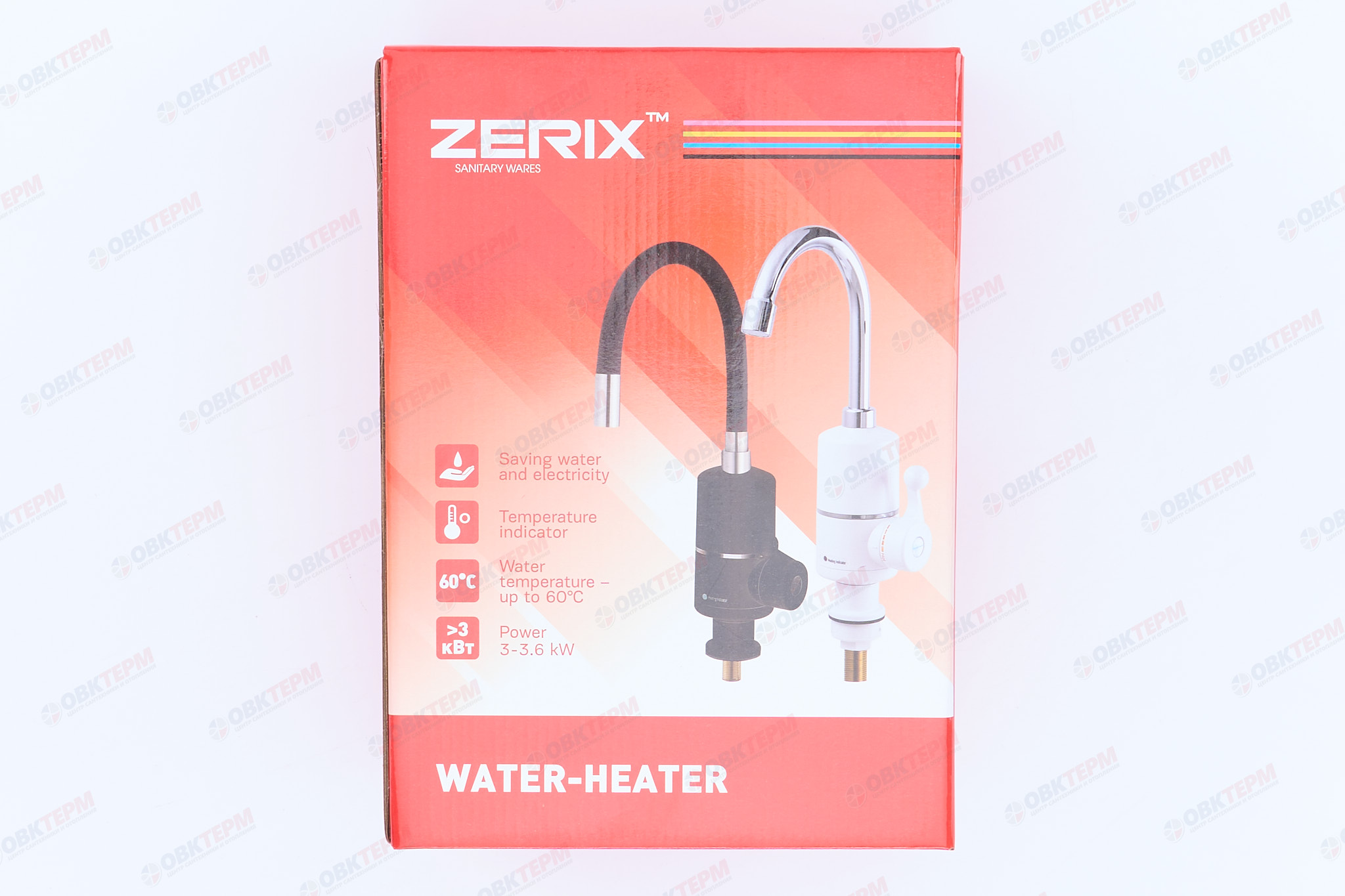 Водонагреватель на мойку ZERIX ELW06-F-B BLACK  /силикон излив /3 kW  (12шт/ящ) - Изображение №5