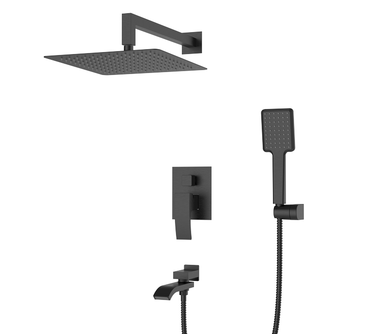 Душ/система встраиваемая KOER KB-66007-05 (Цвет черный) (3 шт/ящ) - Изображение №1