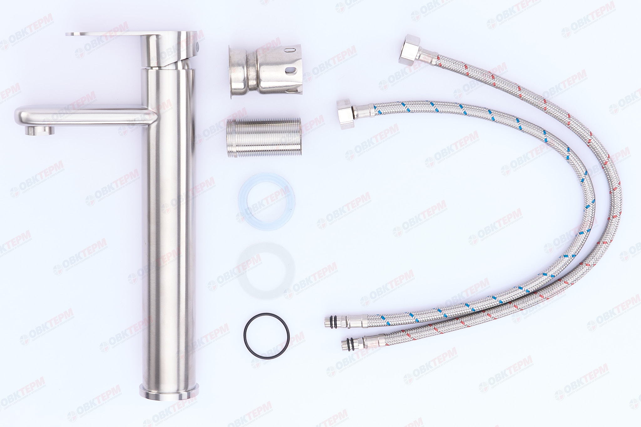 Смеситель д/умывальника нерж/сталь MIXXUS EVA-001 HIGH (10 шт/ящ) - миниатюра №4