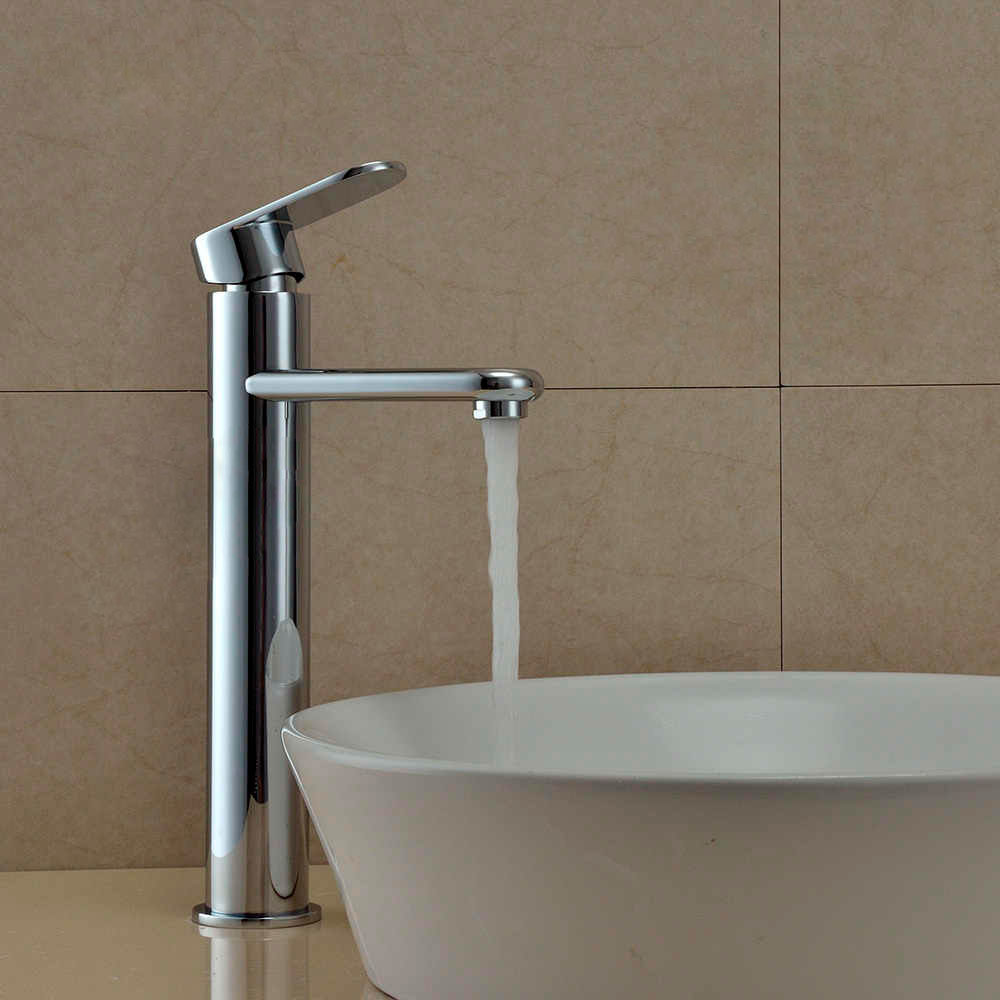 Смеситель д/умывальника нерж/сталь MIXXUS EVA-001 HIGH (10 шт/ящ) - миниатюра №2