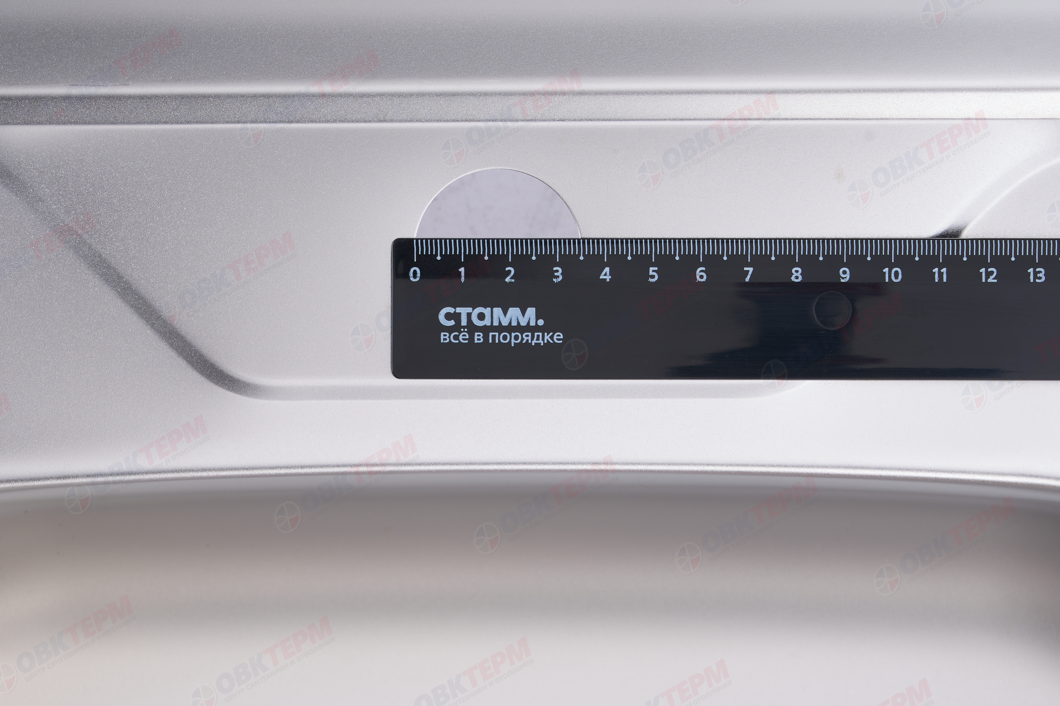 ZERIX мойка Z6060R-08-180E (SATIN) НАКЛАДНАЯ \ с сифоном (10шт/ящ) - Изображение №4