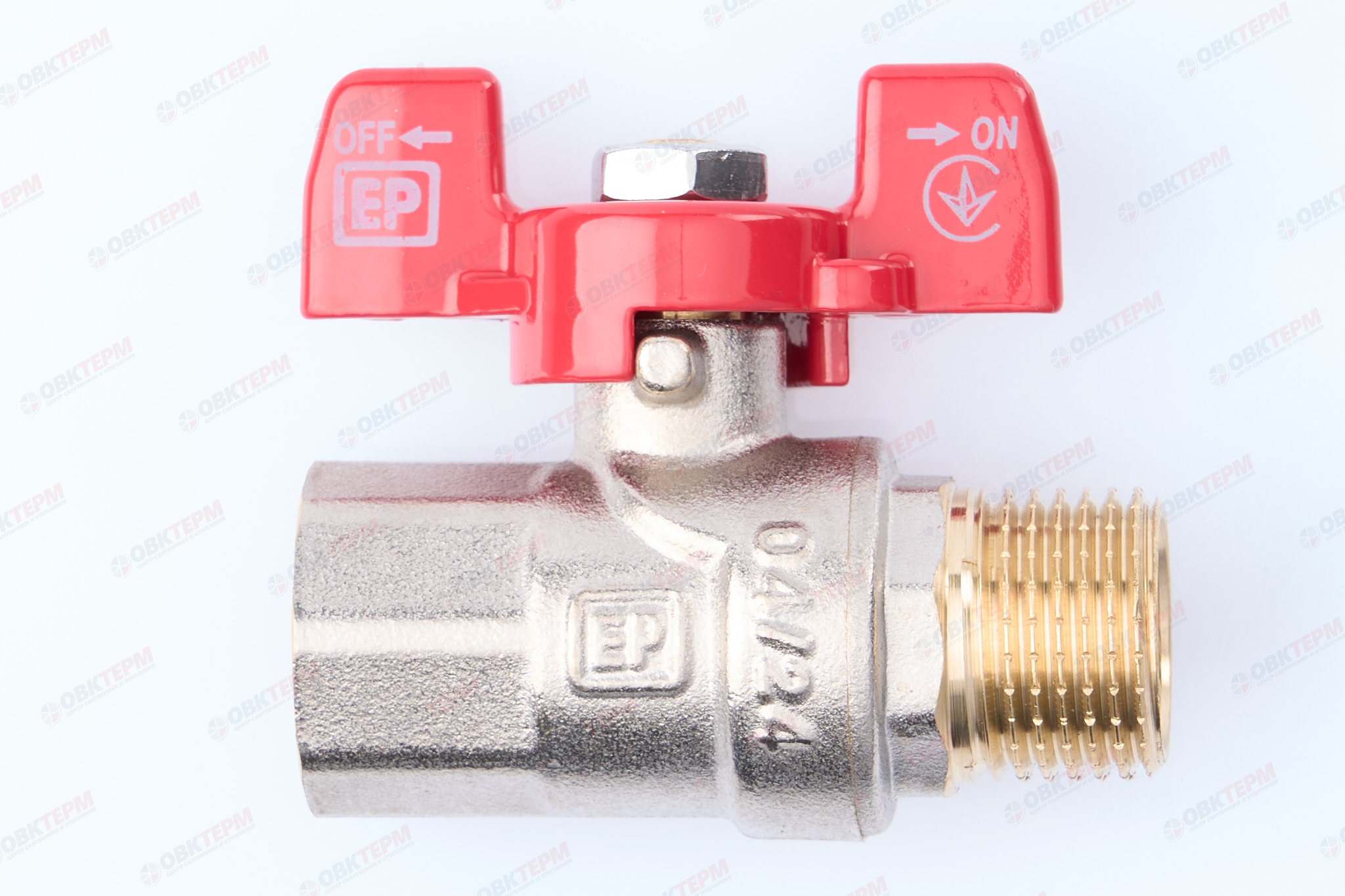 Кран шаровый     EUROPRODUCT      1/2"  ВН   бабочка    (96 шт) - Изображение №2
