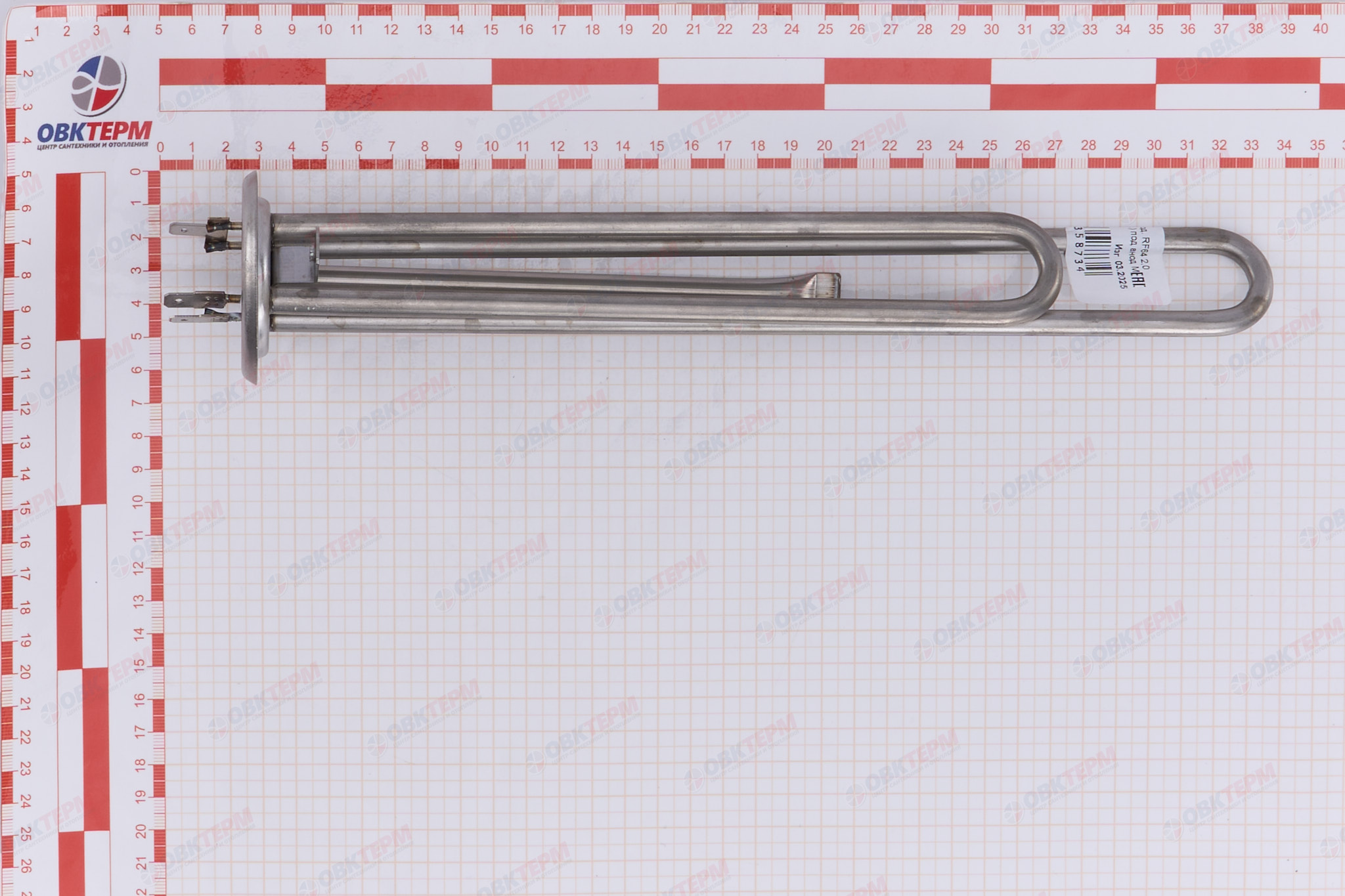 Нагревательный элемент RF64 2,0 кВт  (0,7+1,3) (нерж) под анод М4 L305мм Electrolux, Thermex - миниатюра №7