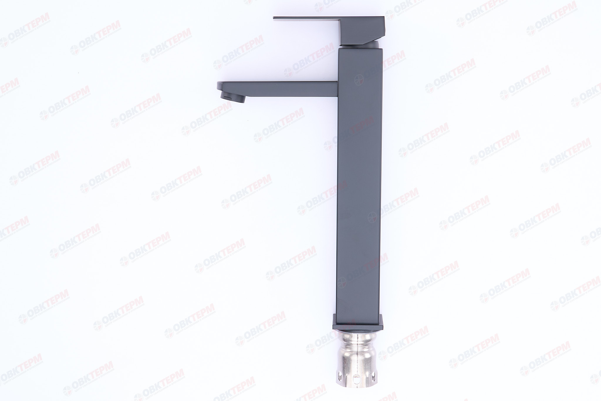 Смеситель д/умывальника нерж/сталь MIXXUS KUB-001 BLACK HIGH (10 шт/ящ) - Изображение №2