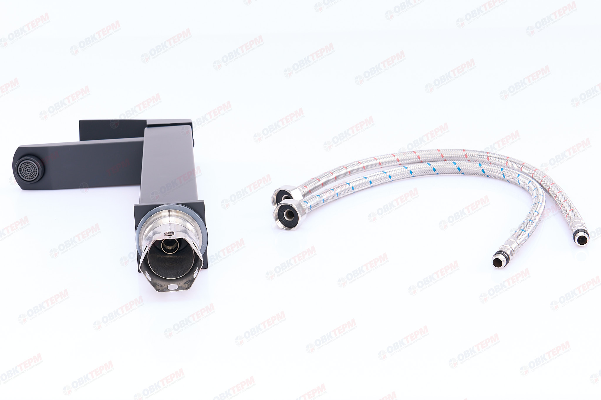 Смеситель д/умывальника нерж/сталь MIXXUS KUB-001 BLACK HIGH (10 шт/ящ) - Изображение №4