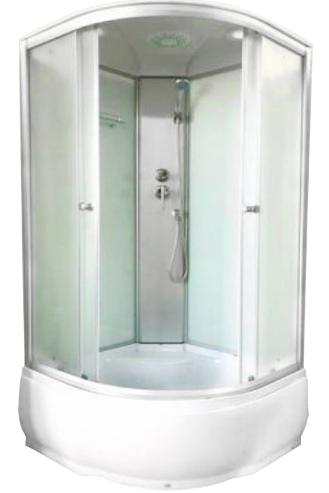 Душевая кабина ДАНА 280 W 90*90*215 (стекло 4мм, высокий поддон)(3 места) - изображение №1