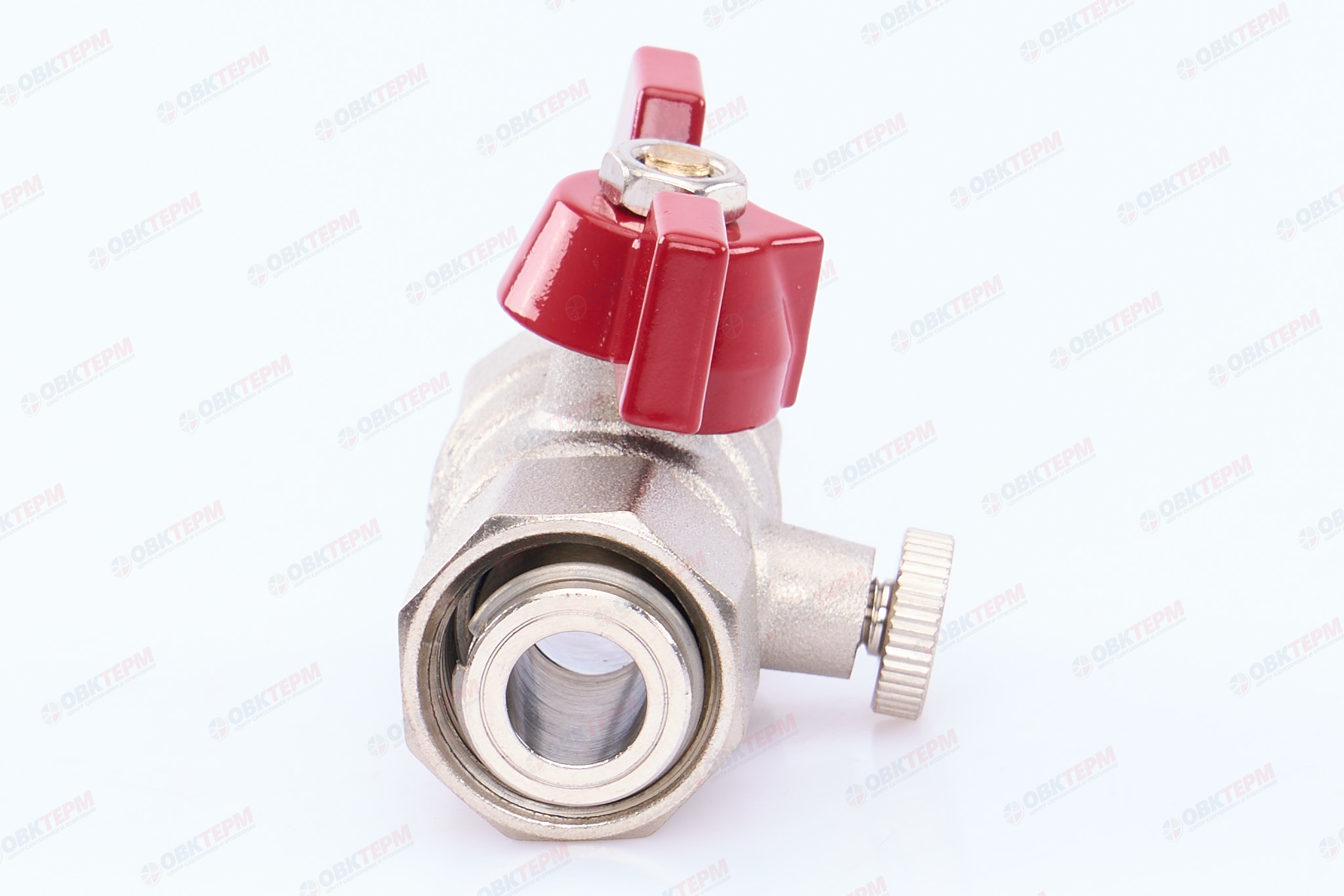 Кран шаровый         TIM  для подключения манометра 1/2"*1/2 ВВ      (50ящ/25) - Изображение №3