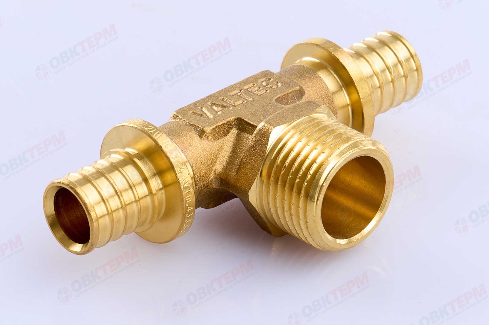 Тройник надвижной с переходом на нар.р. 16(2,2) х 1/2"H х 16(2,2)    VALTEC  (80/10) - Изображение №1