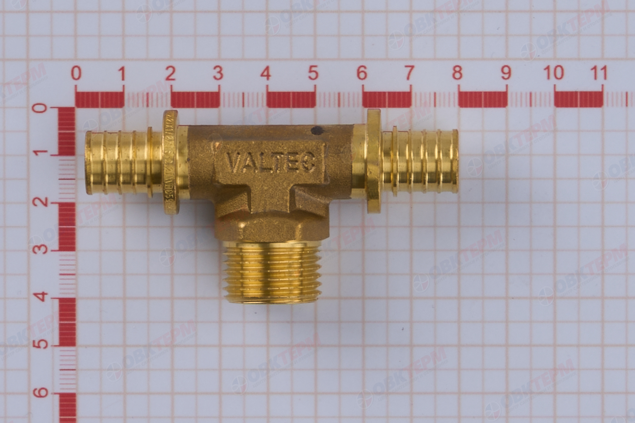 Тройник надвижной с переходом на нар.р. 16(2,2) х 1/2"H х 16(2,2)    VALTEC  (80/10) - Изображение №5