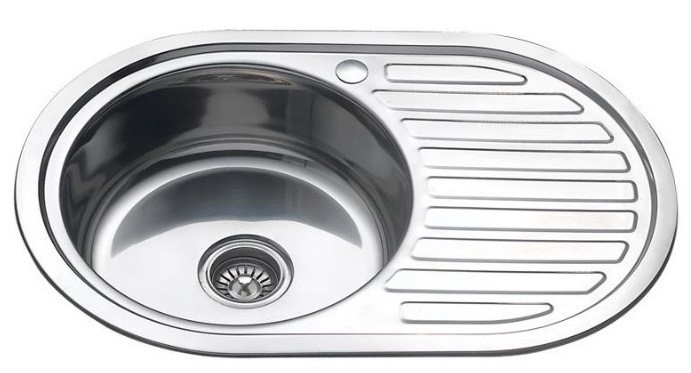 Мойка FRAP 0.6 мм FD65077 77*50*17,5 декор   (кр) - Изображение №1