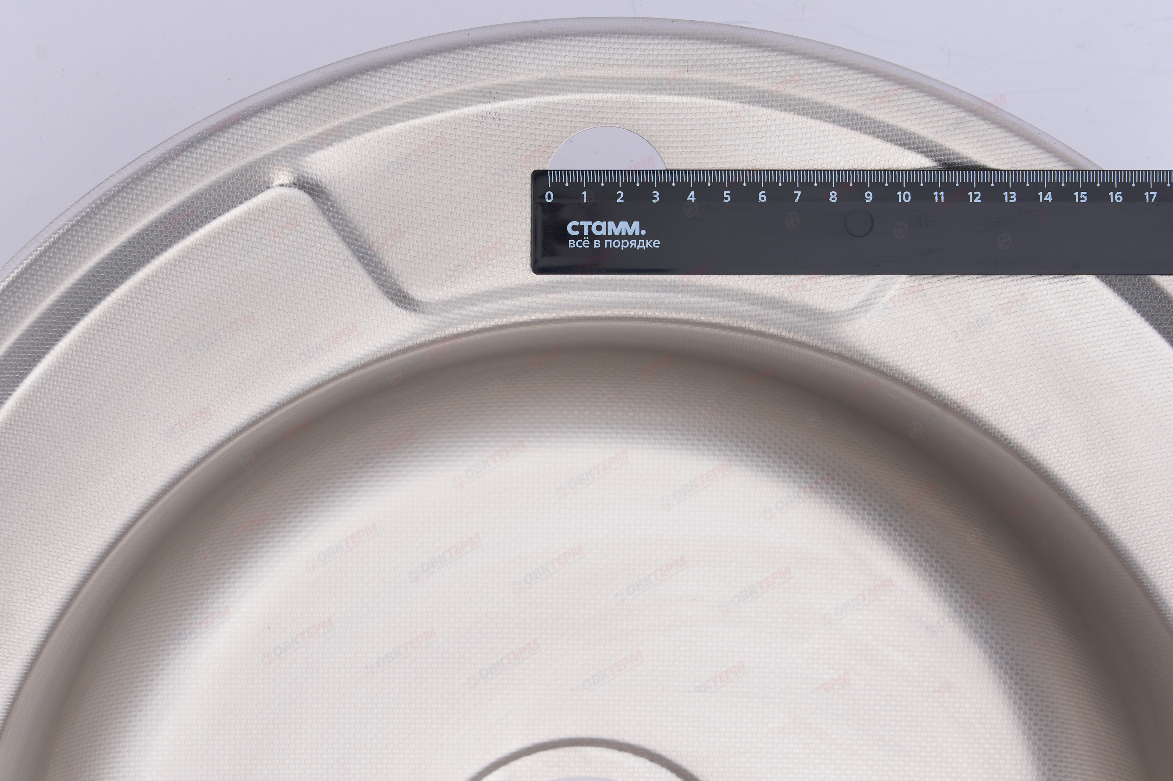 ZERIX мойка Z490-08-180D (decor) ВРЕЗНАЯ /сифон (10шт/ящ) - миниатюра №8