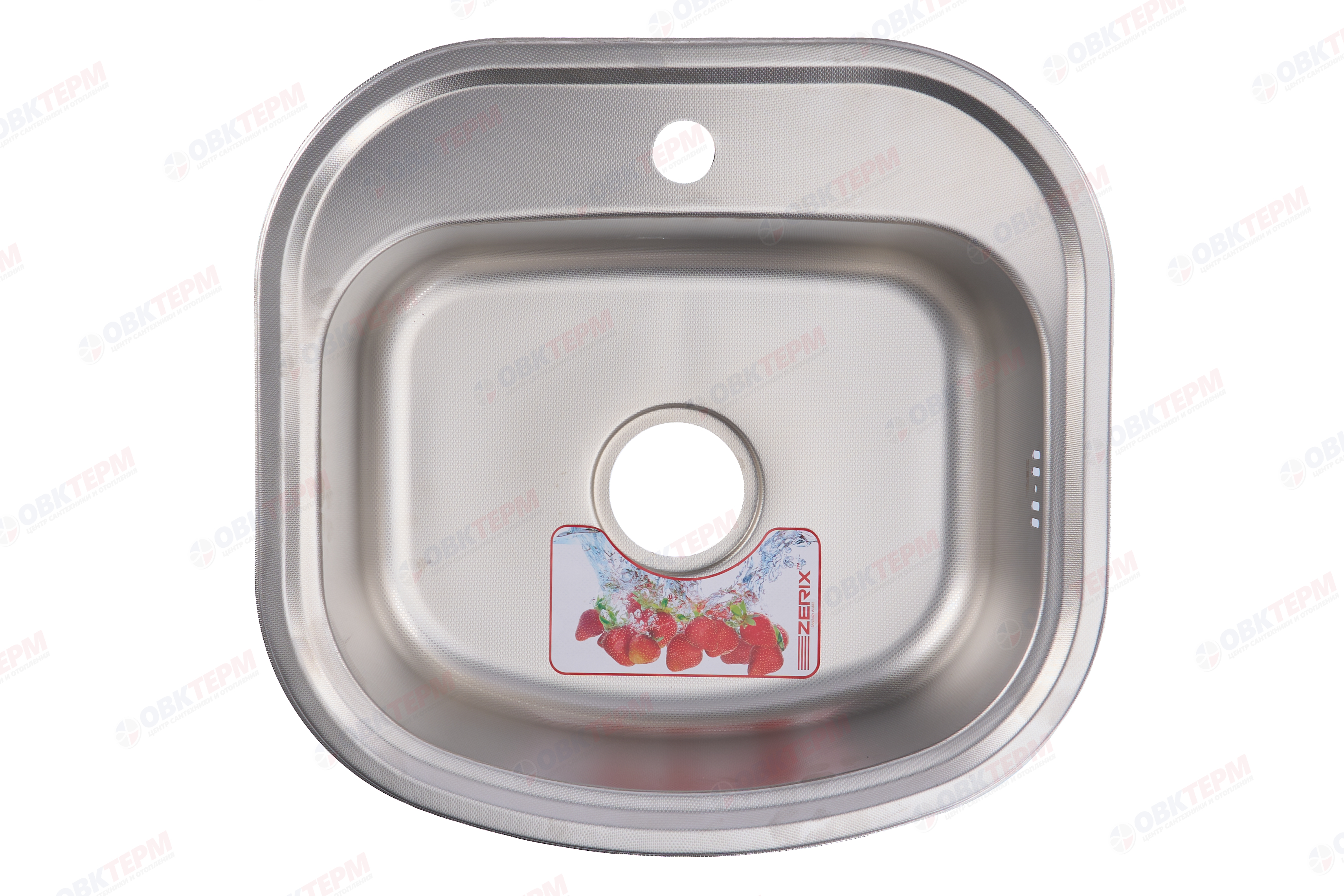 ZERIX мойка Z4947-08-180D (decor) ВРЕЗНАЯ /сифон (10шт/ящ) - миниатюра №6