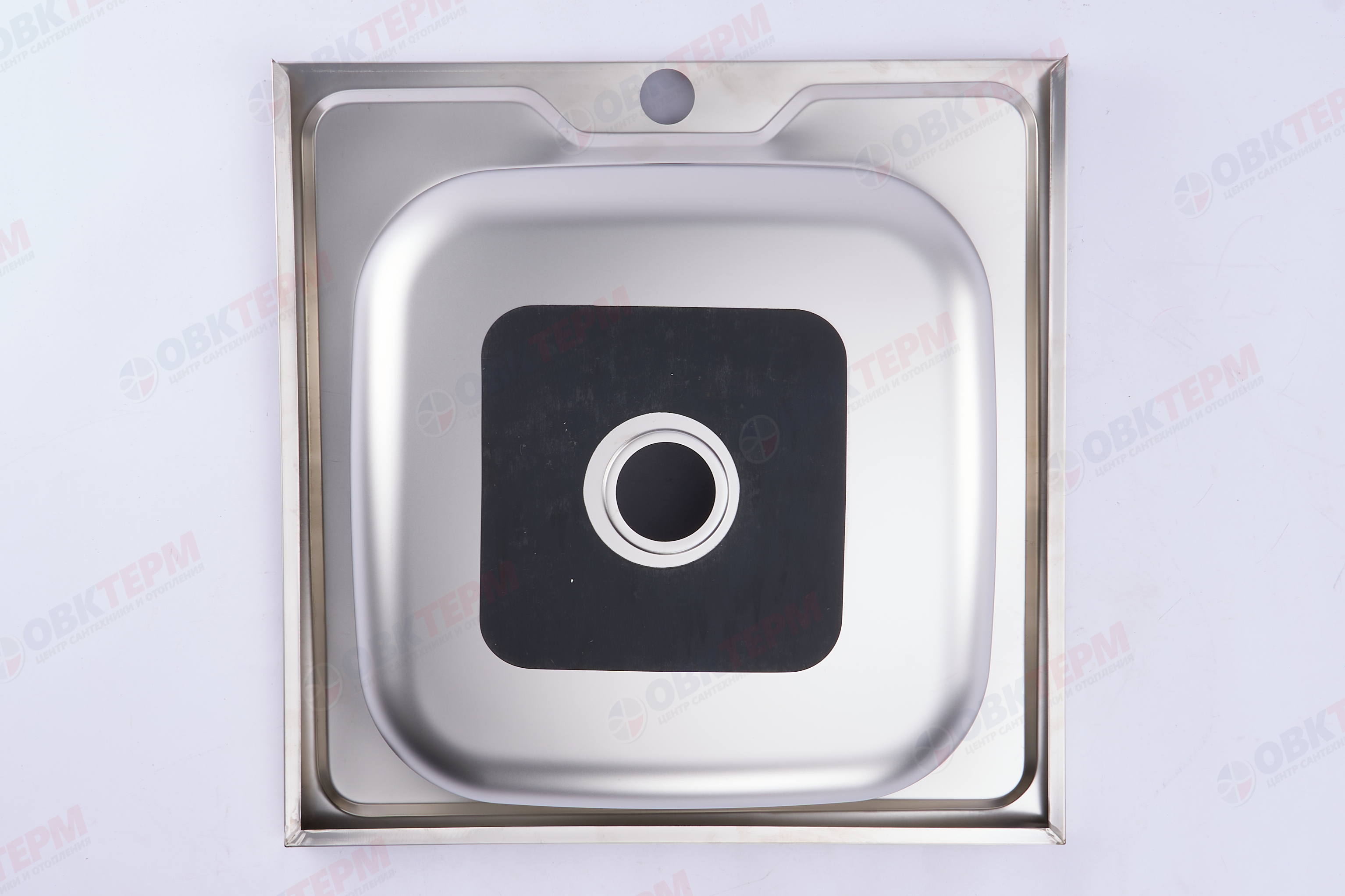 ZERIX мойка Z5050-04-160E (SATIN) НАКЛАДНАЯ / без сифона (10шт/ящ) - миниатюра №6