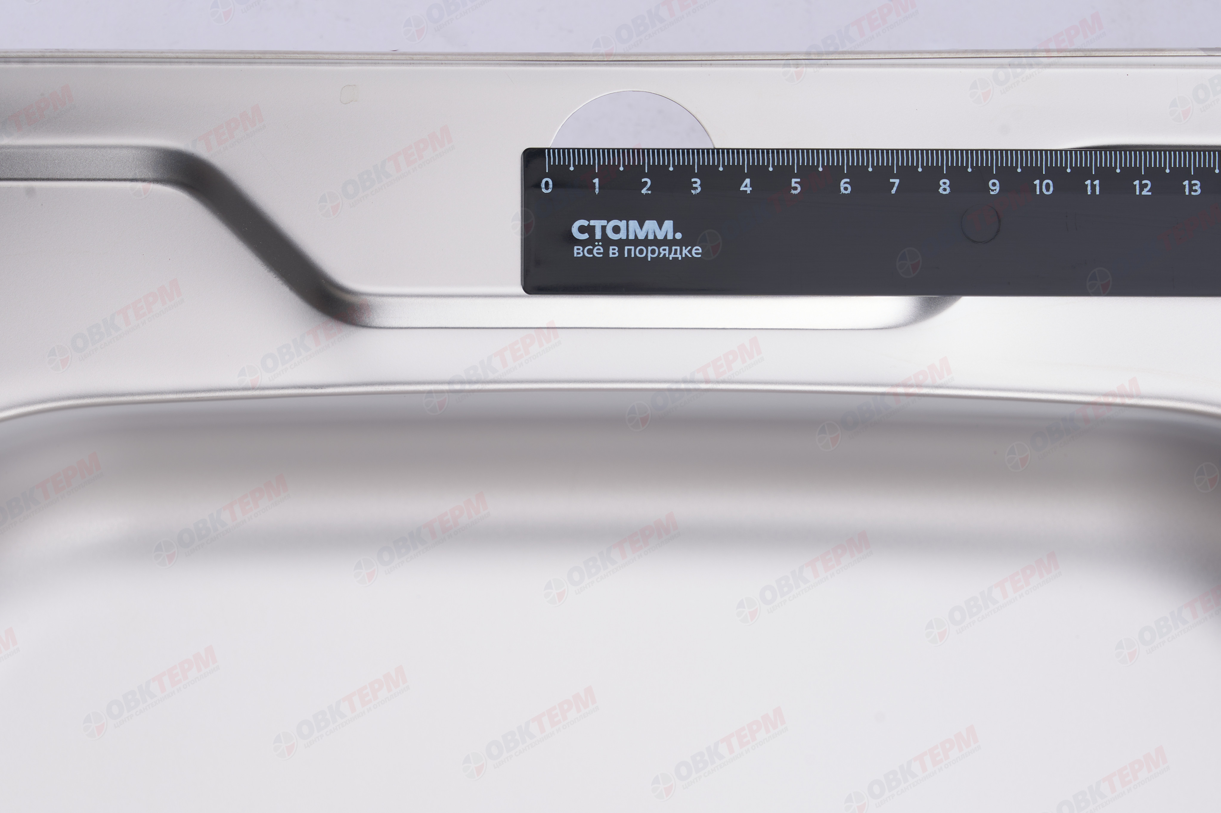 ZERIX мойка Z5050-06-160E (SATIN) НАКЛАДНАЯ / без сифона (10шт/ящ) - Изображение №4