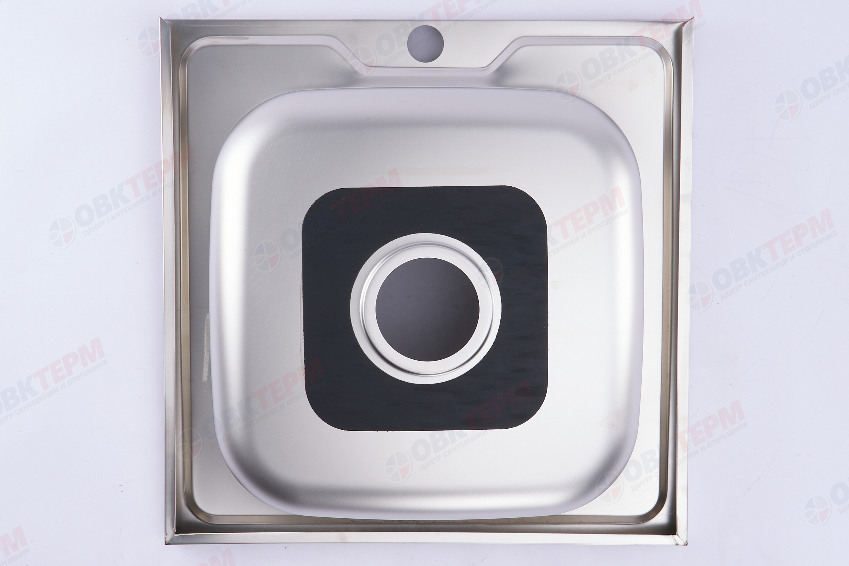 ZERIX мойка Z5050-06-160E (SATIN) НАКЛАДНАЯ / без сифона (10шт/ящ) - миниатюра №6