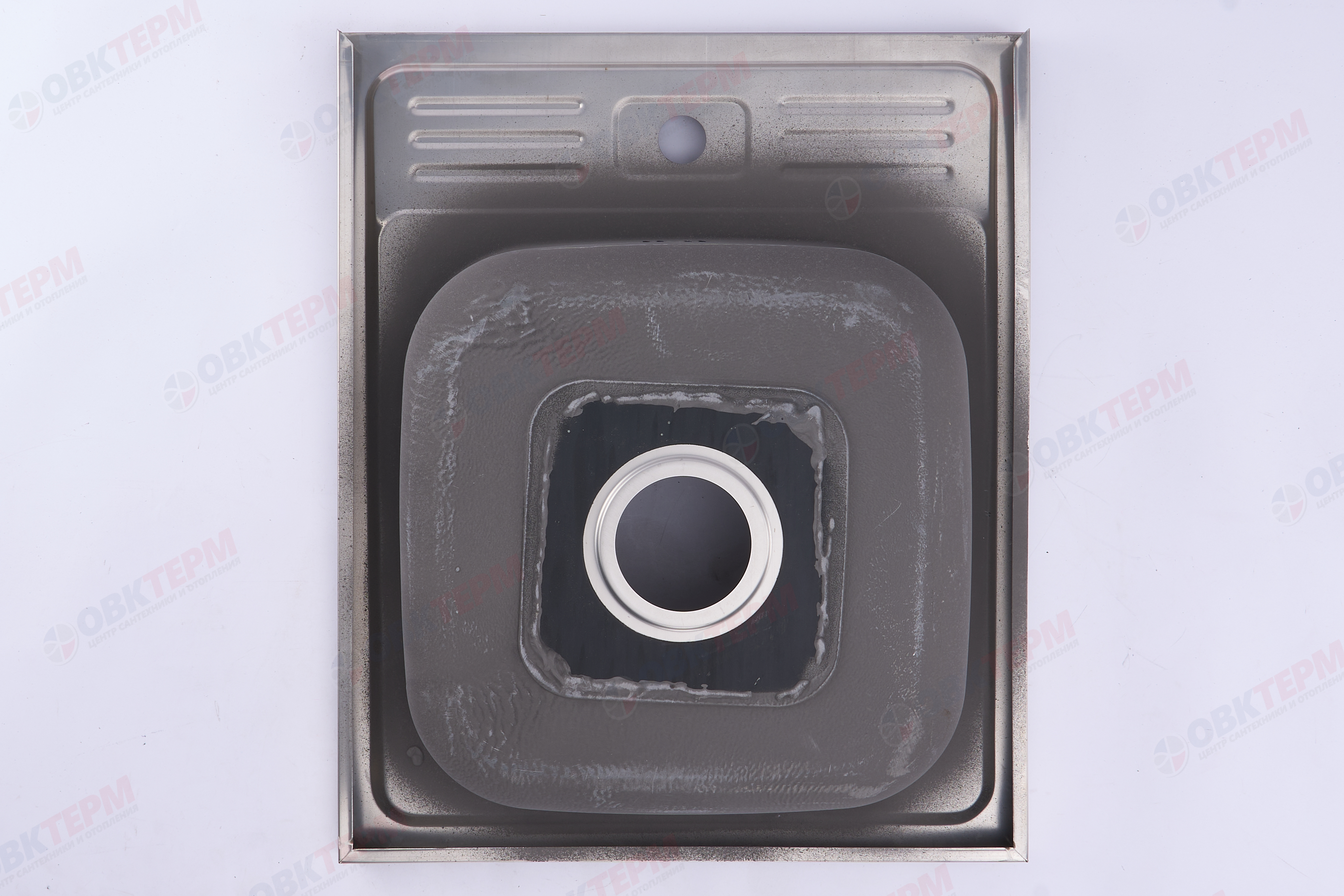ZERIX мойка Z5060-06-160E (SATIN) НАКЛАДНАЯ / без сифона (10шт/ящ) - Изображение №5