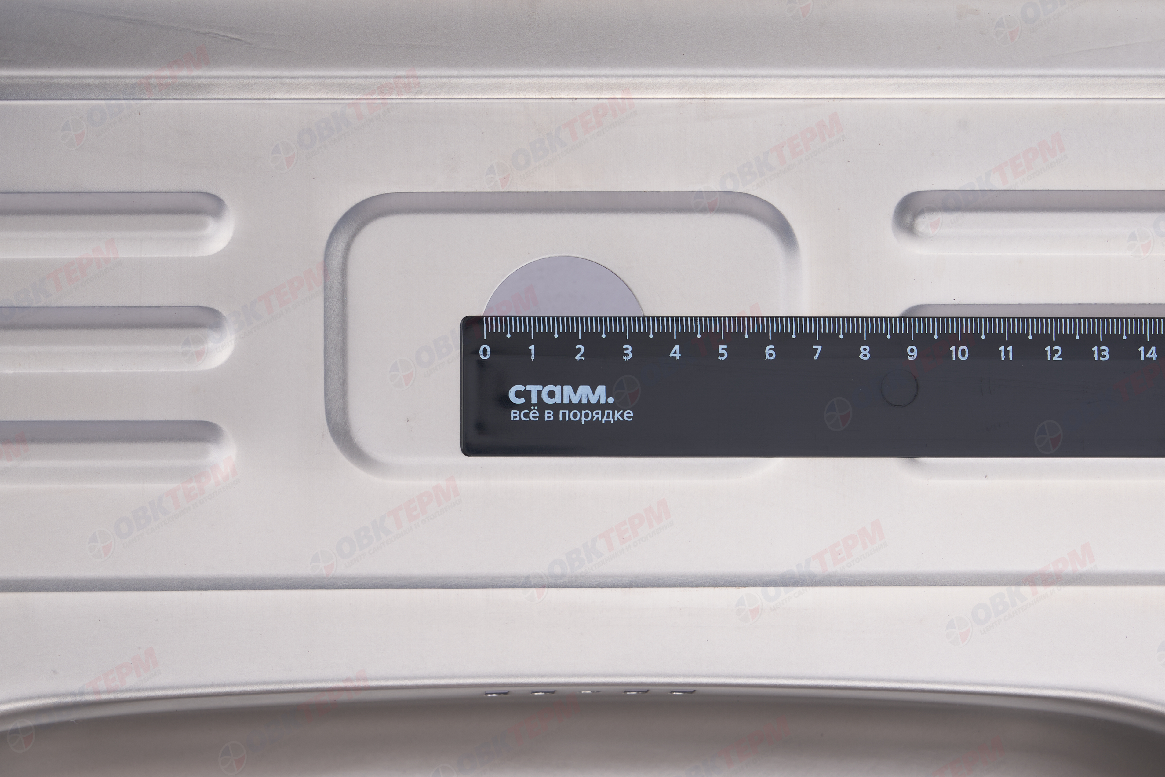 ZERIX мойка Z5060-06-160E (SATIN) НАКЛАДНАЯ / без сифона (10шт/ящ) - миниатюра №8