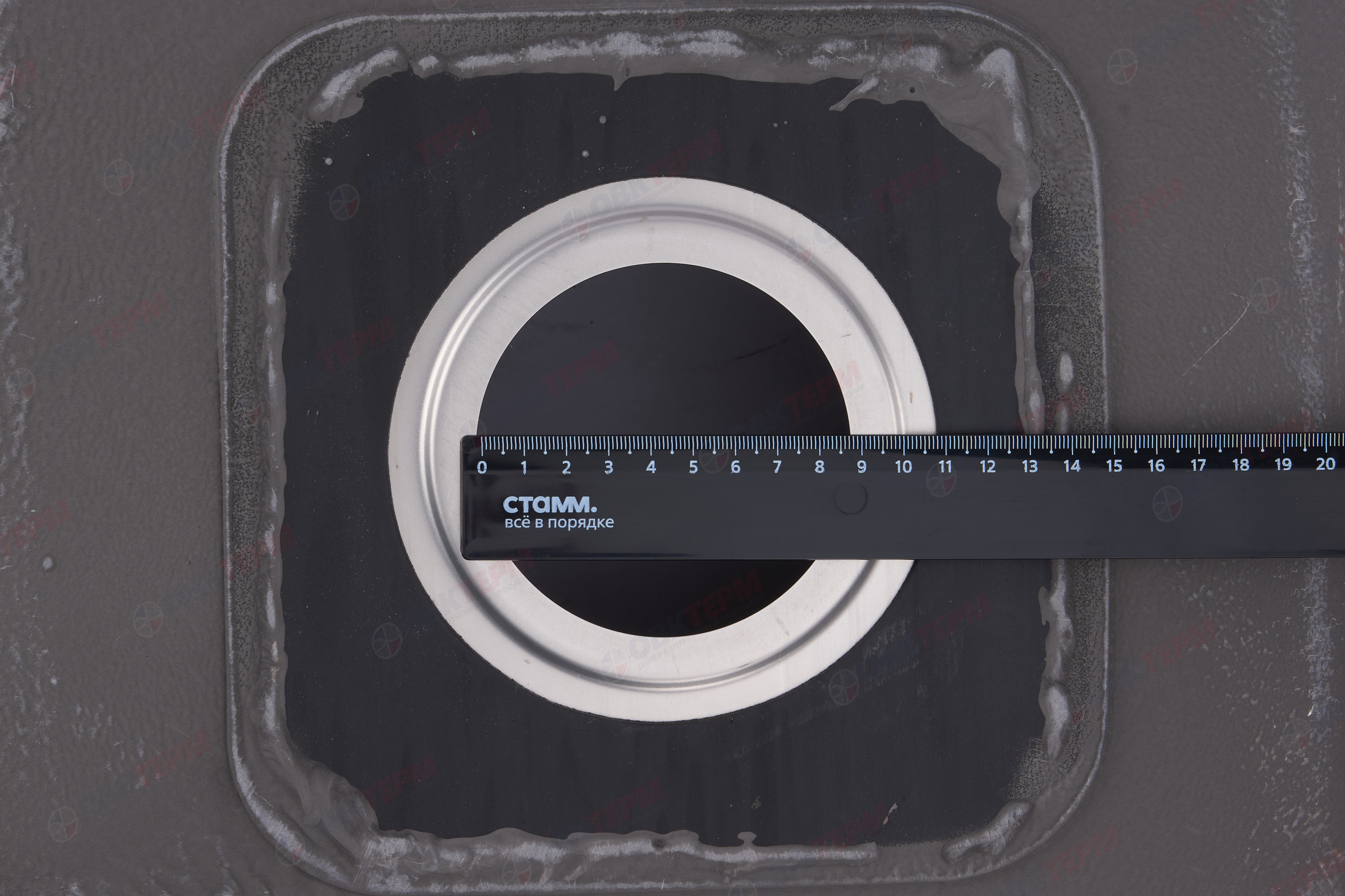 ZERIX мойка Z5060-06-160E (SATIN) НАКЛАДНАЯ / без сифона (10шт/ящ) - миниатюра №9