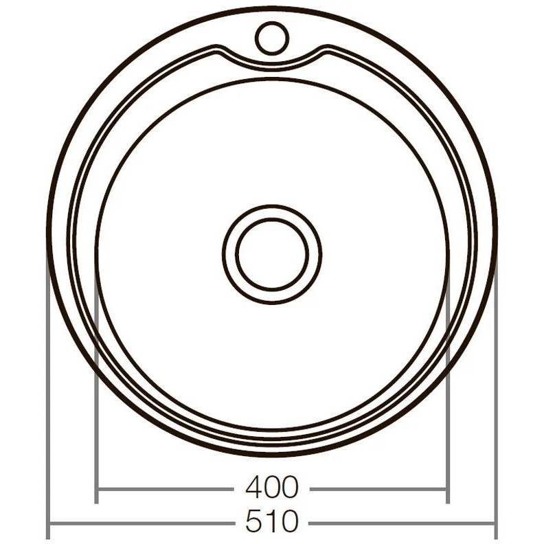 ZERIX мойка Z510-08-180E (SATIN) ВРЕЗНАЯ /сифон (10шт/ящ) - Изображение №2