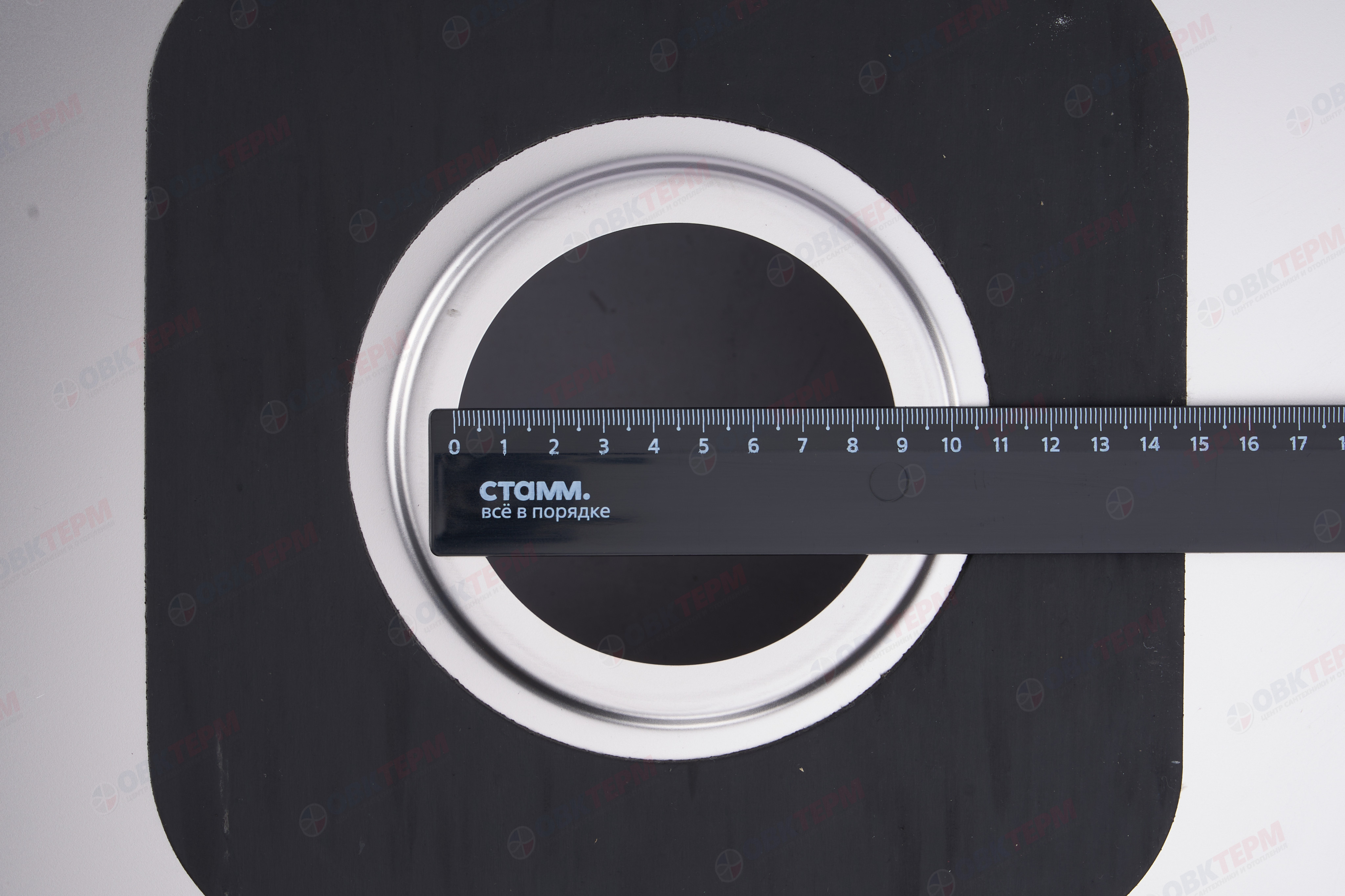 ZERIX мойка Z6060R-06-160E (SATIN) НАКЛАДНАЯ \ с сифоном (10шт/ящ) - миниатюра №7