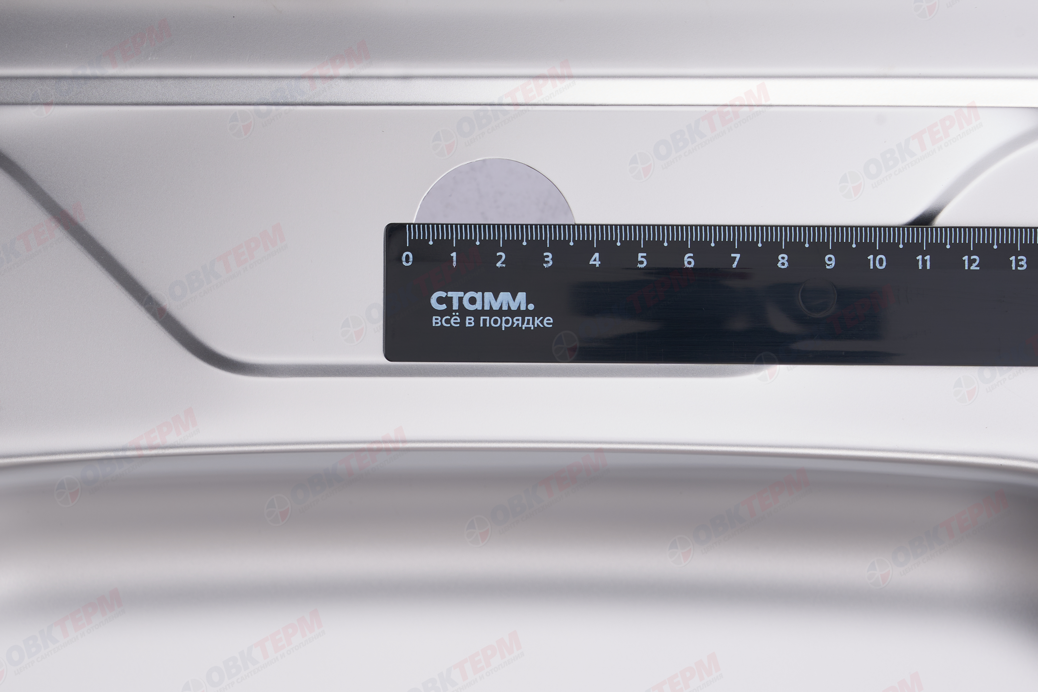 ZERIX мойка Z6060R-06-160E (SATIN) НАКЛАДНАЯ \ с сифоном (10шт/ящ) - миниатюра №8