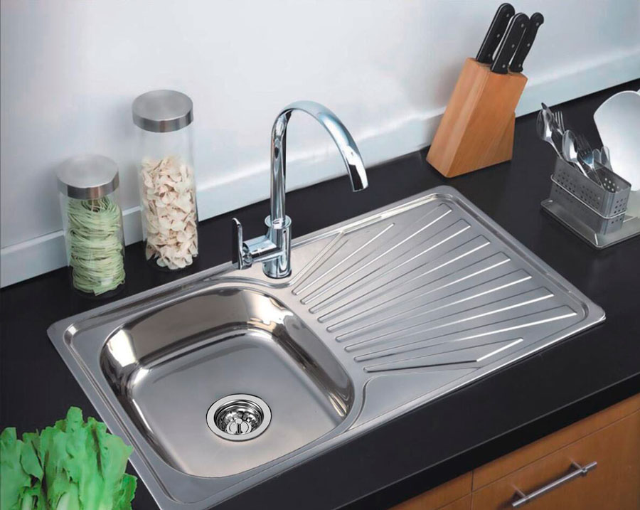 ZERIX мойка Z7848-08-180D (decor) ВРЕЗНАЯ /сифон (10шт/ящ) - миниатюра №3